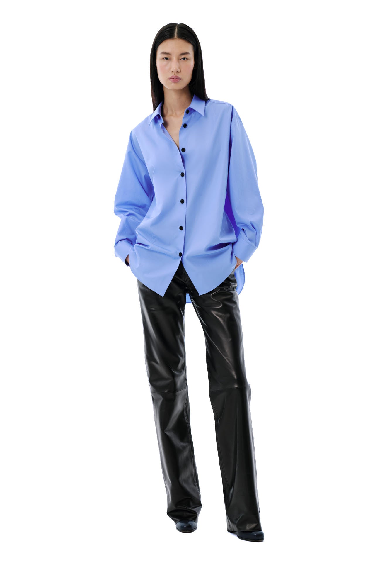 Poplin Shirt - Cornflower Blue – Common Leisure EUR