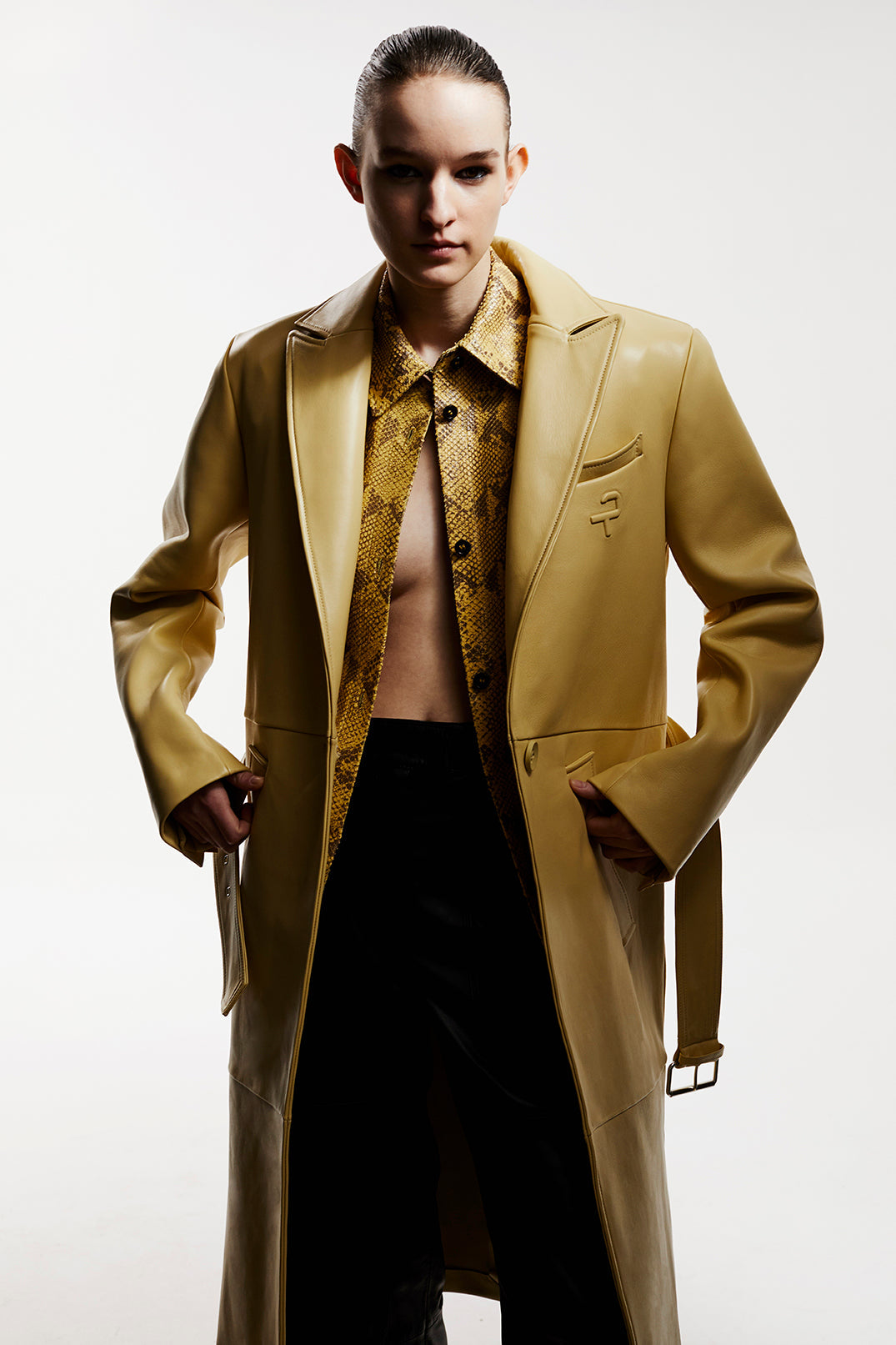 YOU & ME TRENCH COAT - LIGHT YELLOW