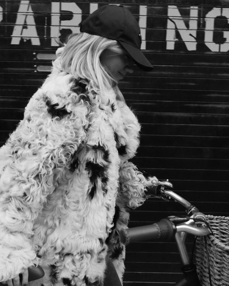 LISA AIKEN IN CL NATURAL DOTTED DREAM COAT