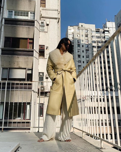 JUSTINE LEE IN YOU & ME TRENCHCOAT
