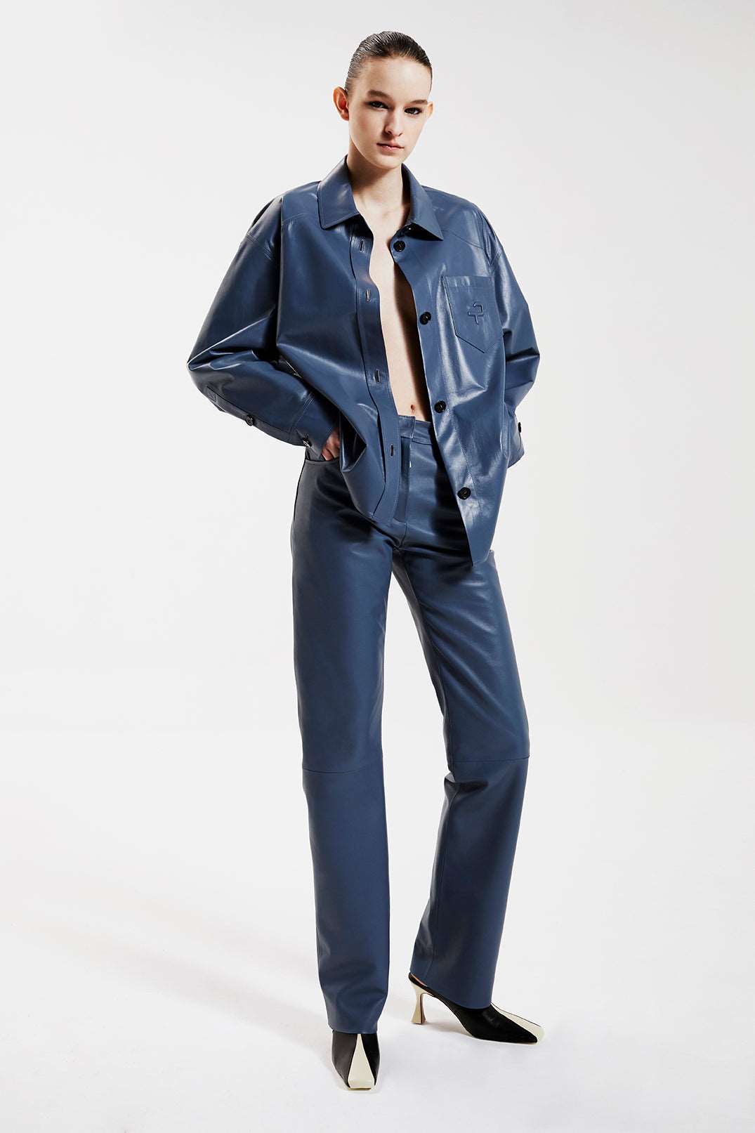 CL LONG SLEEVE SHIRT - BLUE GRAY