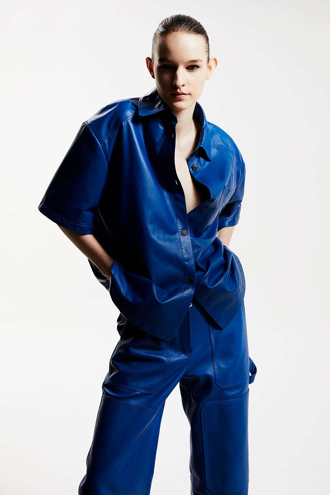 CL SHORT SLEEVE SHIRT - BRIGHT BLUE