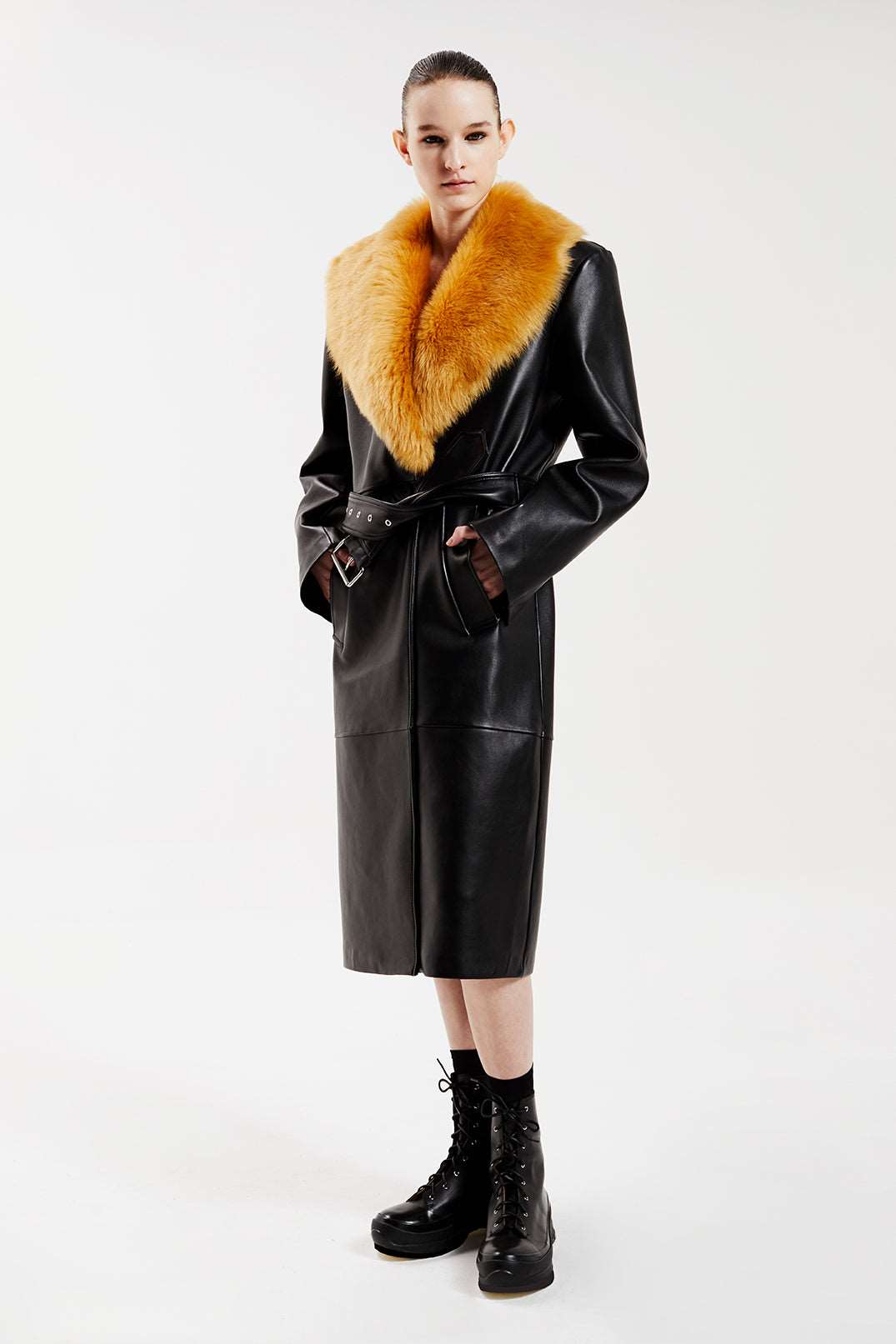 YOU & ME TRENCHCOAT - BLACK