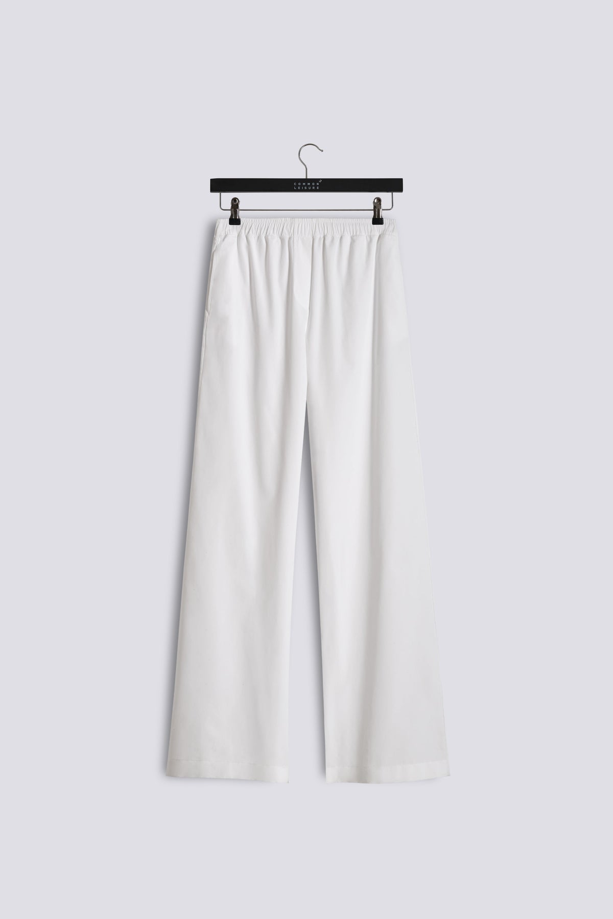 Lounge Pants | Cotton Poplin – White