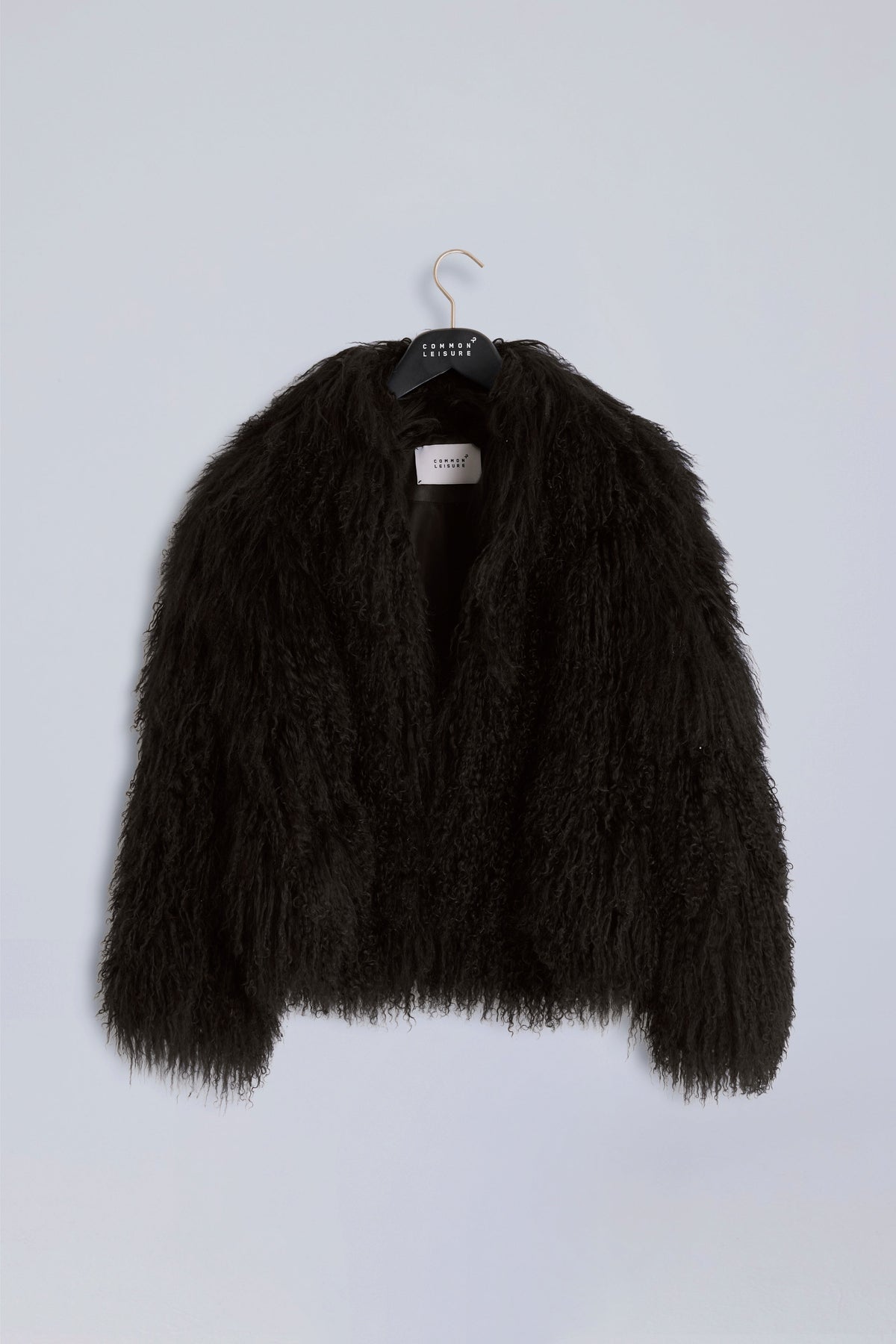 Shaggy Icon Coat | Mongolian Shearling – Dark Chocolate