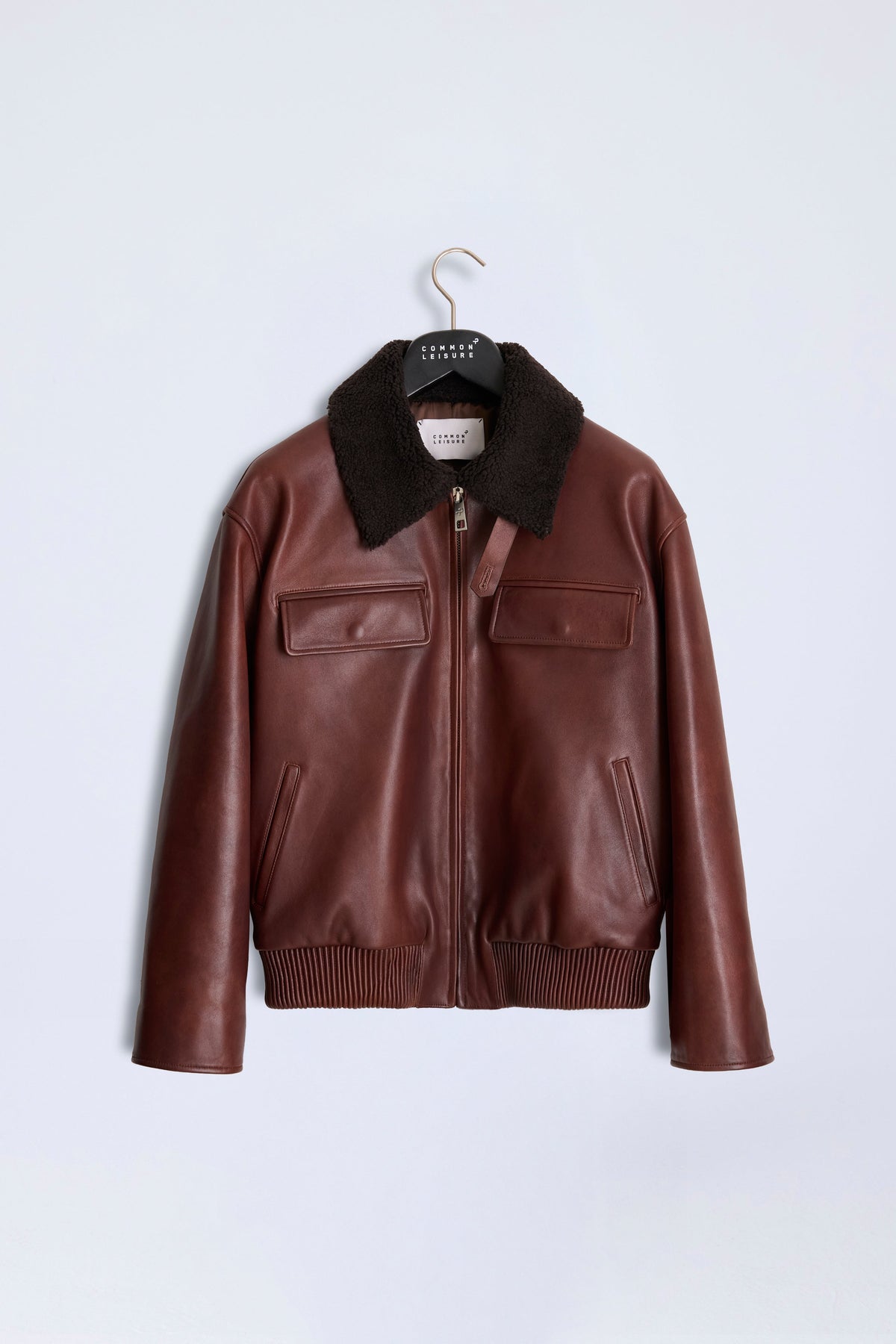 Love Pocketed Bomber Jacket | Leather – Brown