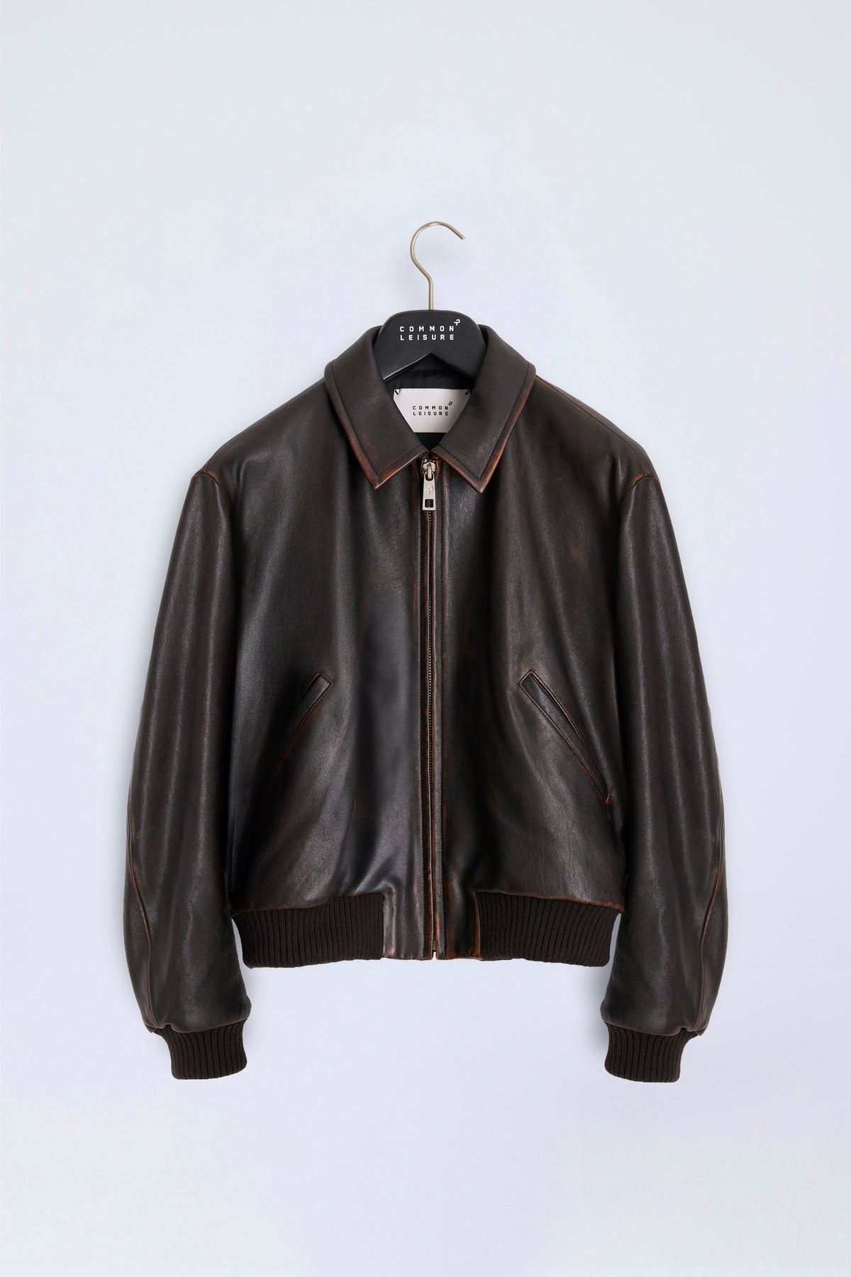 Tranquil Bomber | Leather – Black