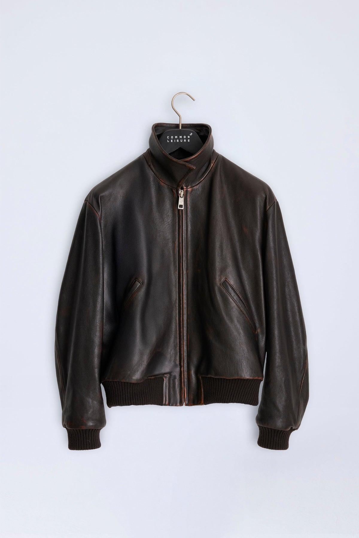 Tranquil Bomber | Leather – Black