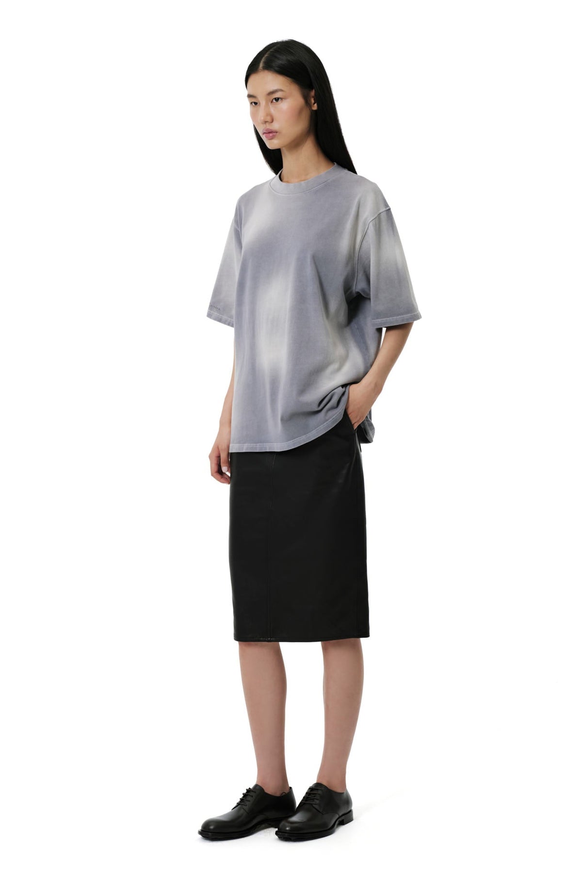 Slim Skirt | Leather - Black