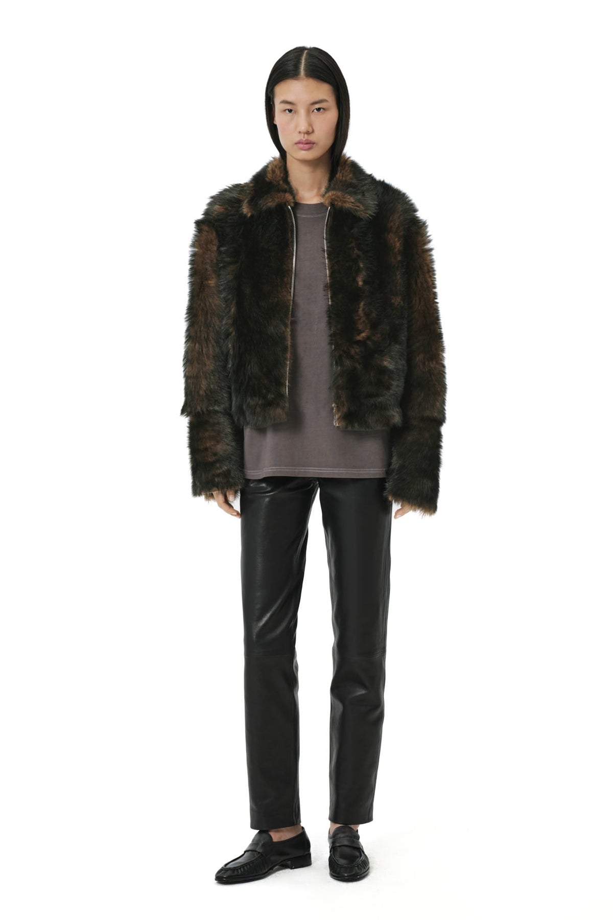Shaggy Baby Coat 2.0 | Toscana Shearling – Dark Chocolate/Black
