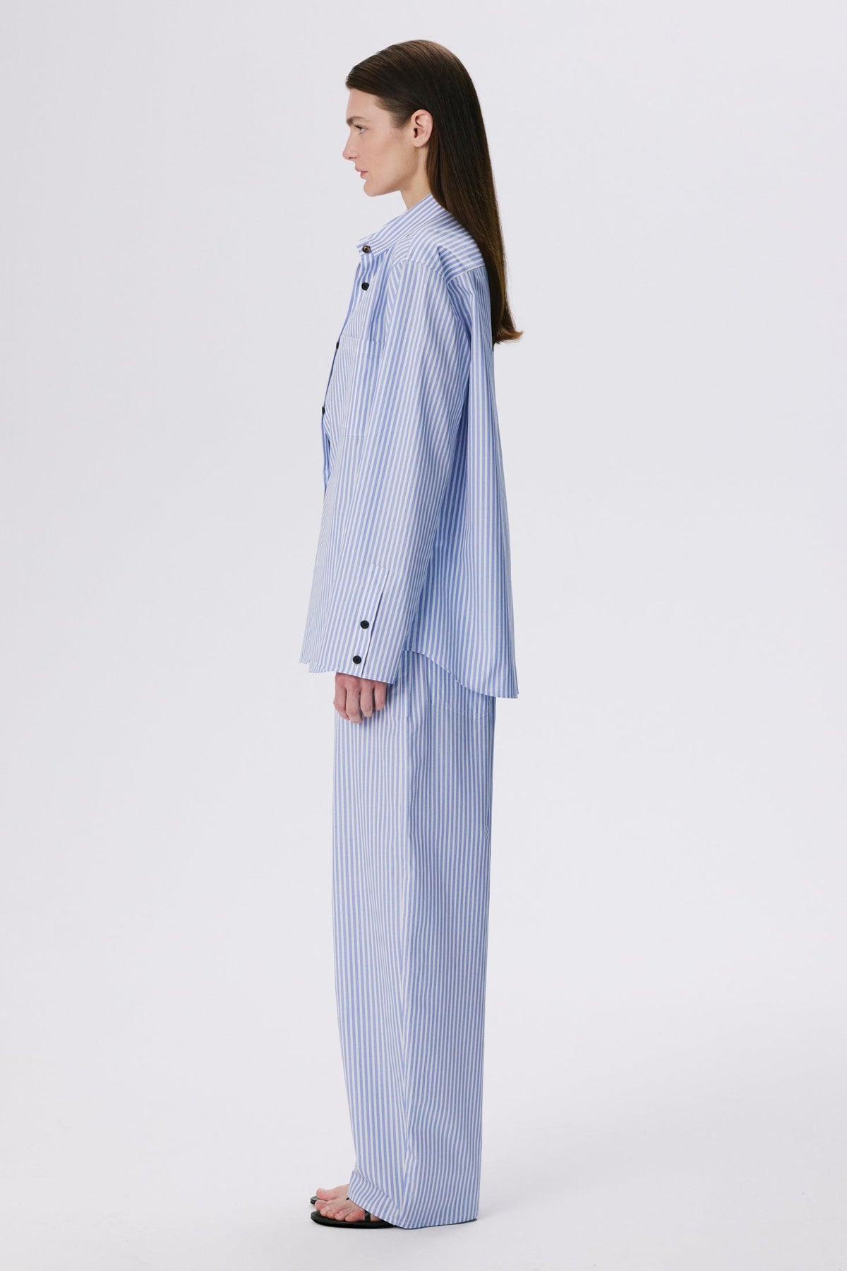 Stance Shirt | Cotton Poplin – Blue Stripe