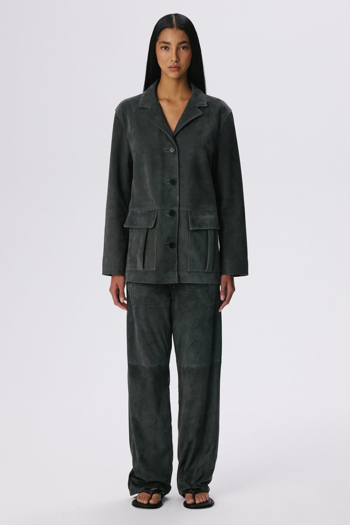 Suede Workwear X Jacket | Graphite