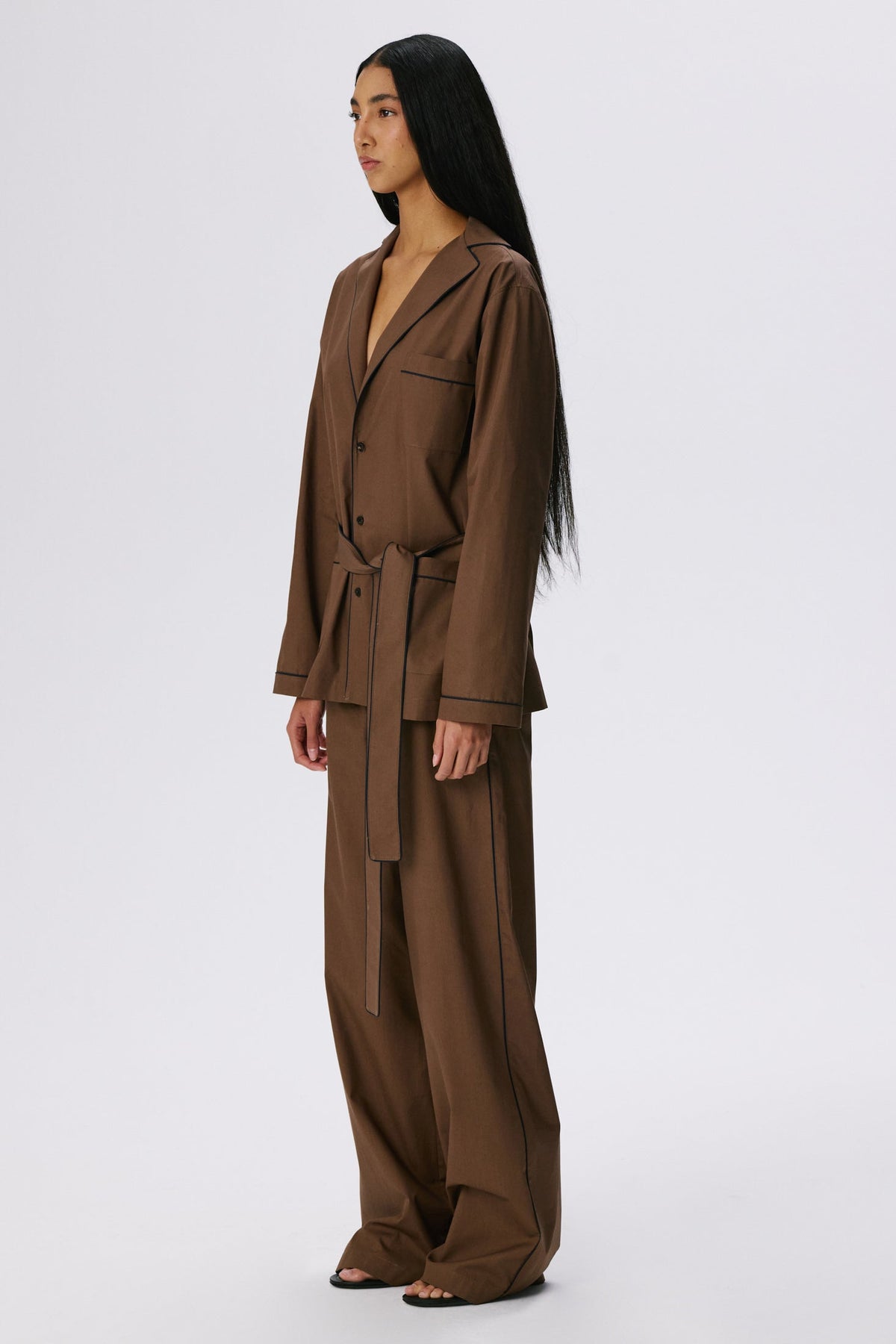 Lounge Pants | Cotton Poplin – Cacao