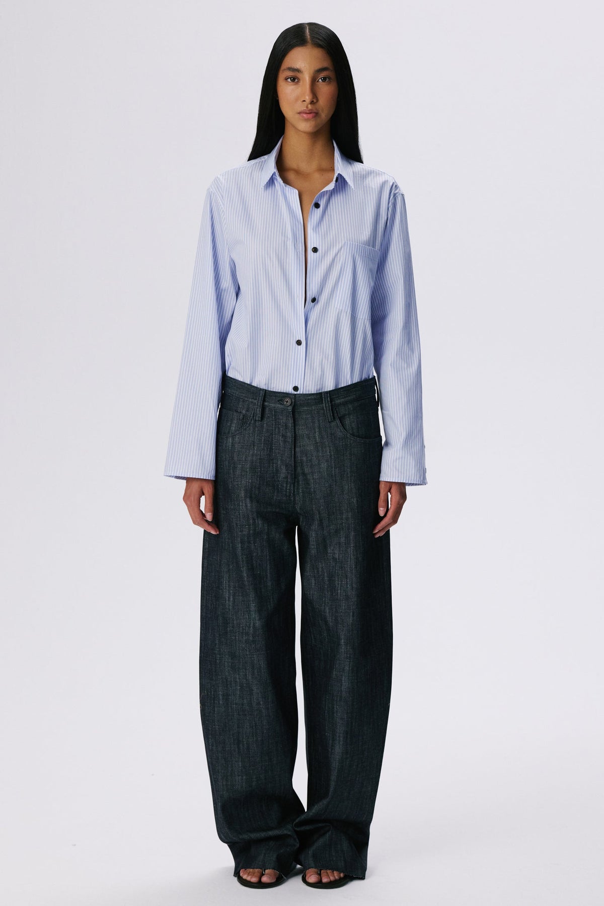 Soft Curve Barrel Pants | Denim – Raw