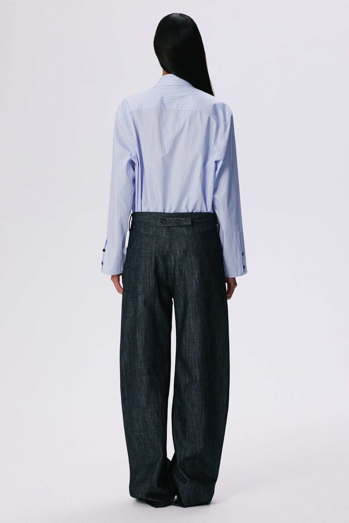 Soft Curve Barrel Pants | Denim – Raw