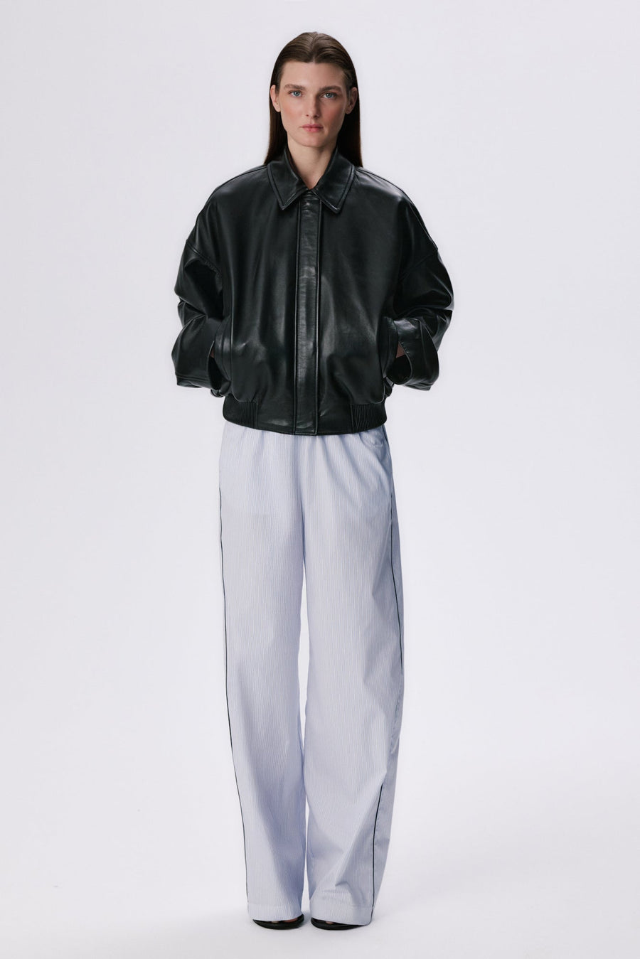 Bomber X Jacket | Leather - Black