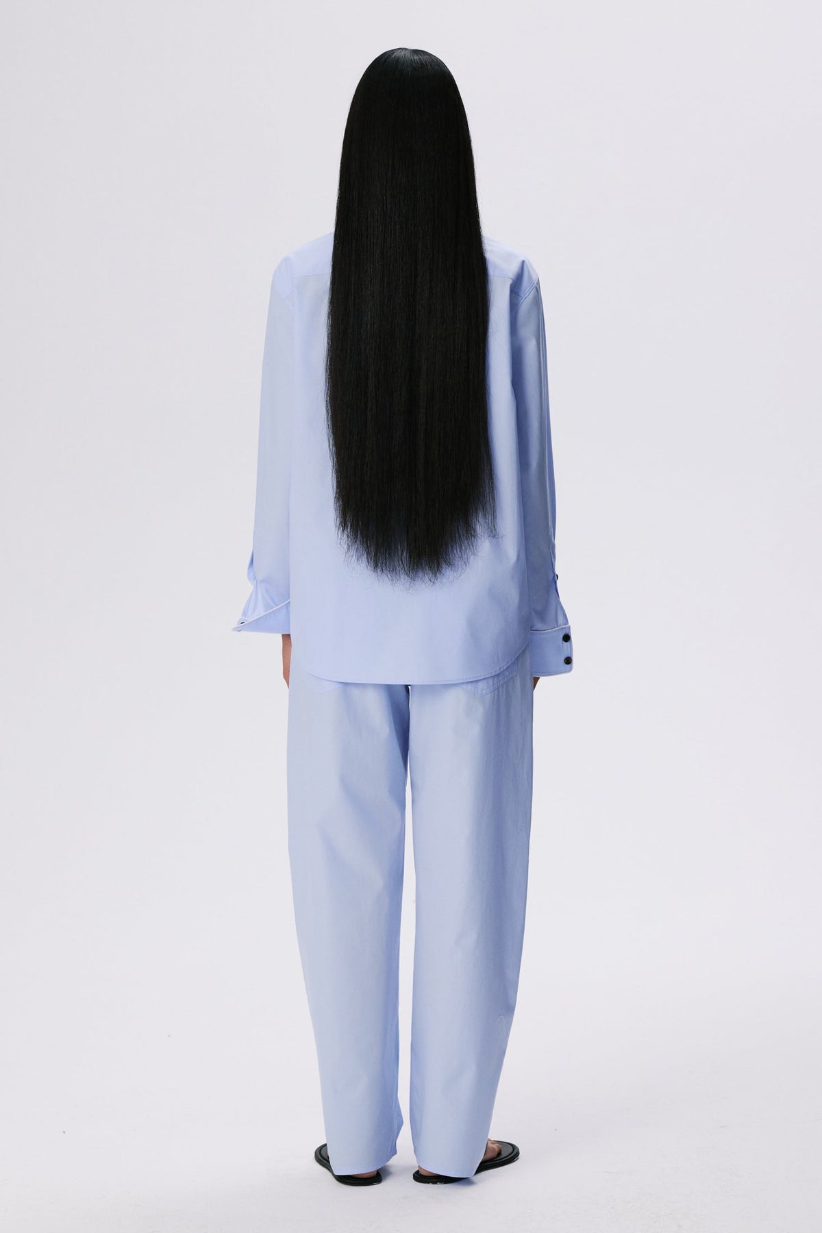 Tailored Shirt | Cotton Poplin – Light Blue