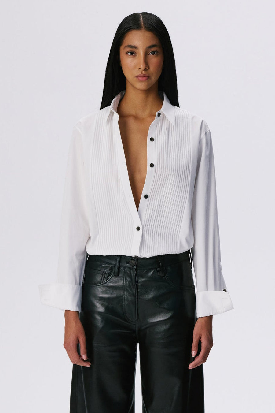 Daily Tux Shirt | Cotton Poplin – White