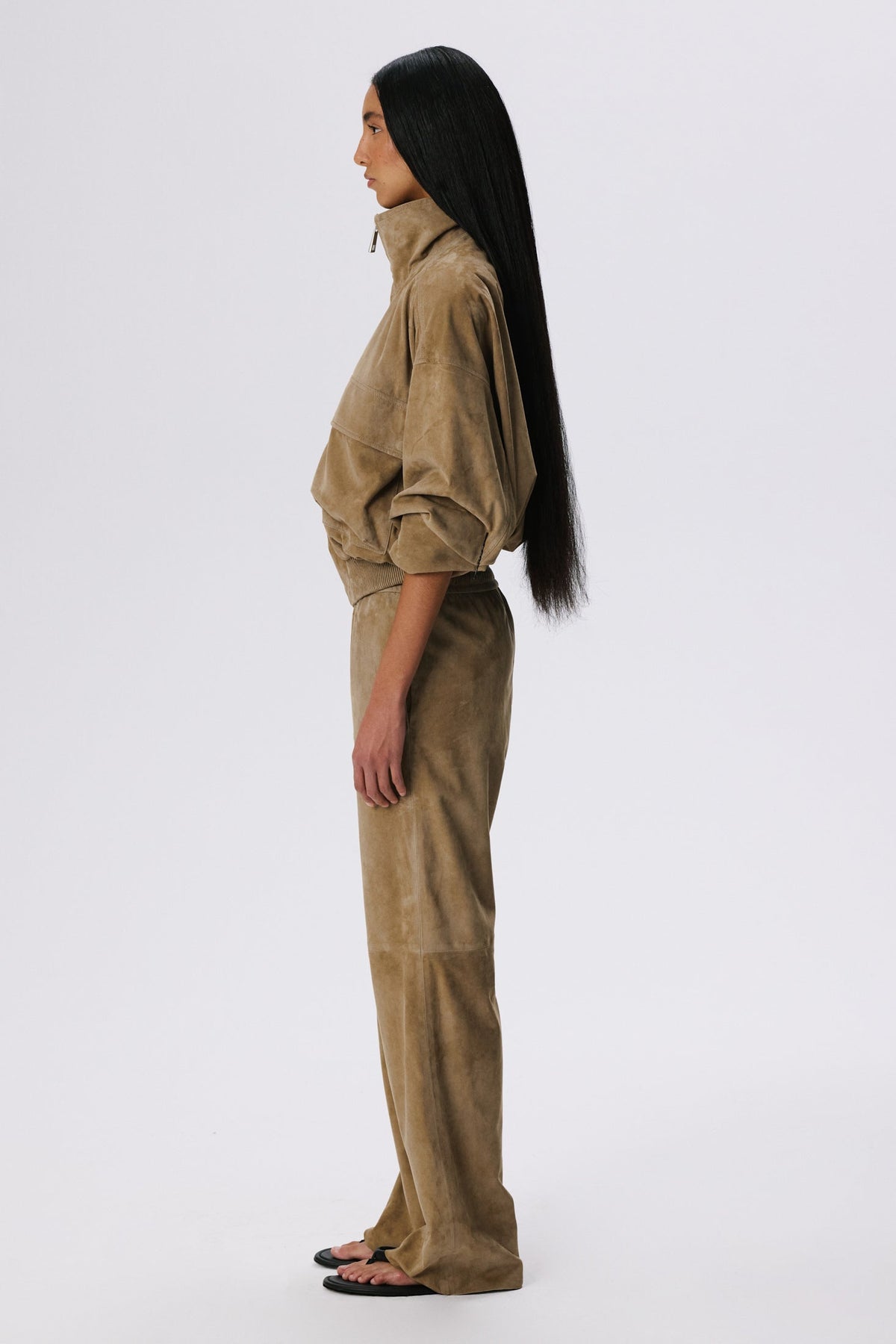 The Permanent Lounge Pants | Metis Suede – British Khaki