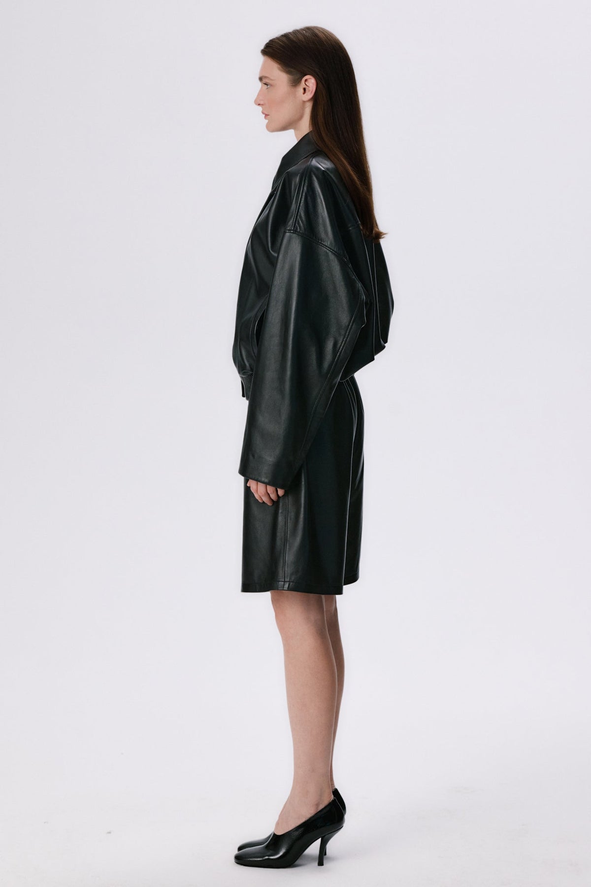 Pull-On Lounge Shorts | Leather – Black