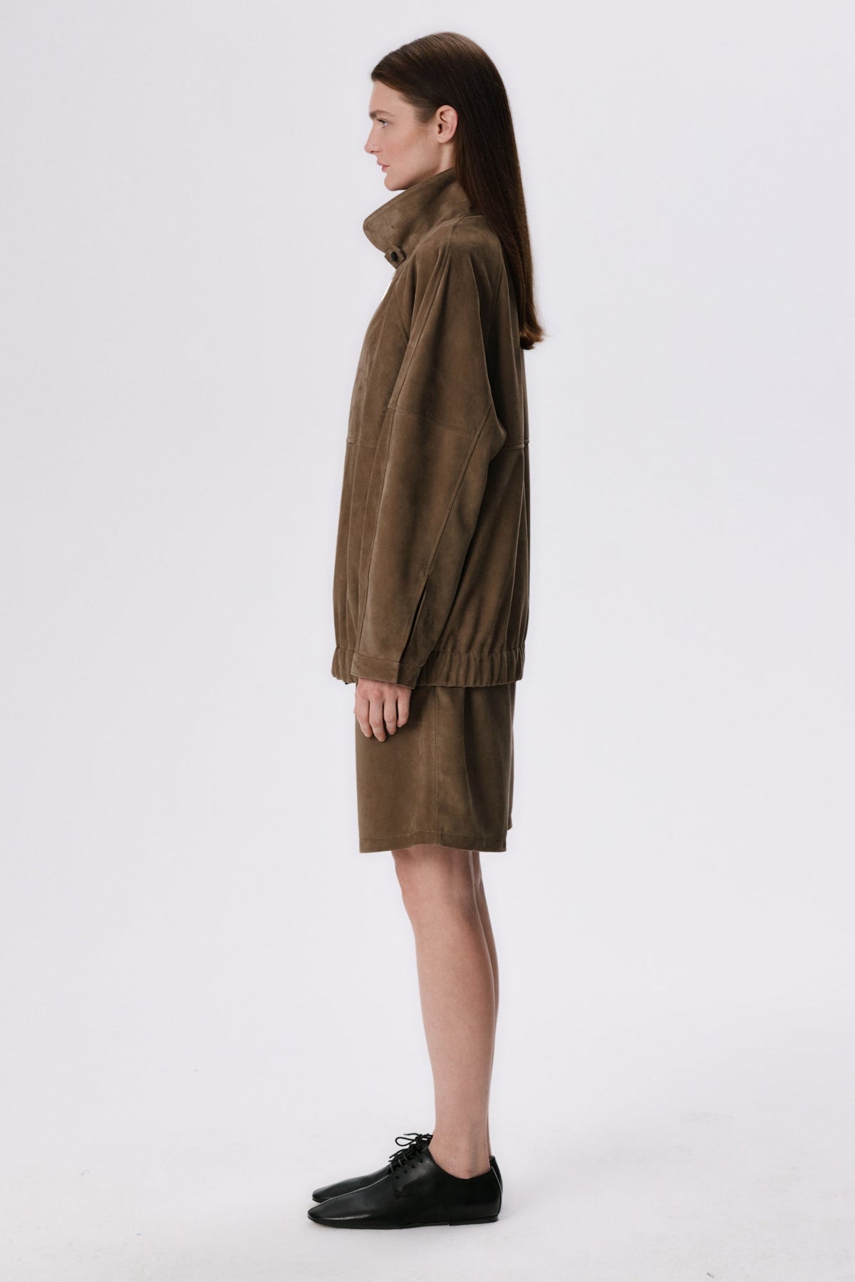 Pull-On Lounge Shorts | Suede – Tobacco