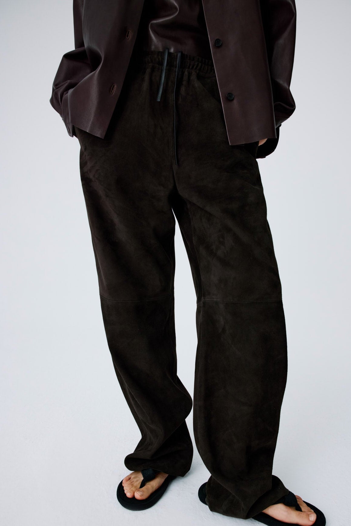 Suede Lounge Pants II - Burnt Oak