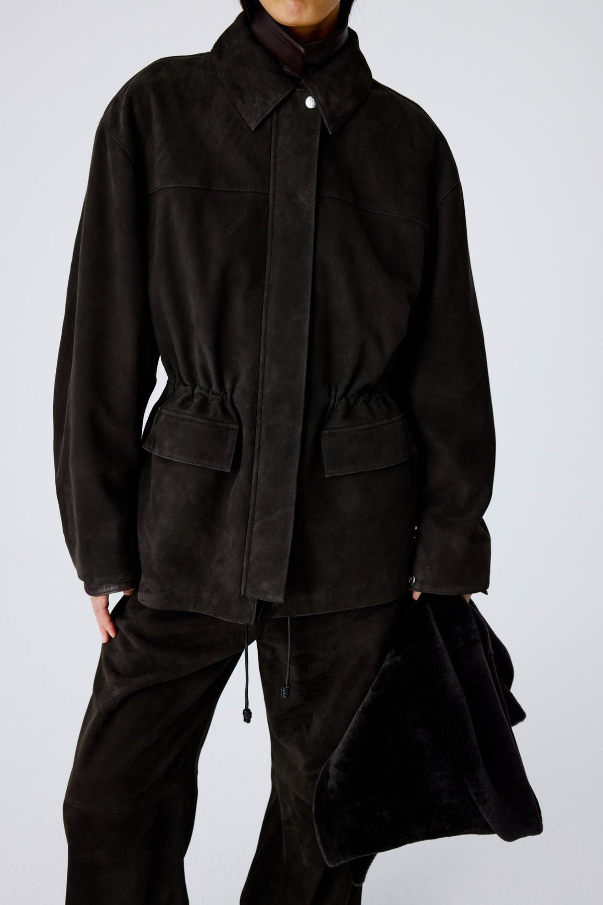 Barn Jacket | Suede – Burnt Oak