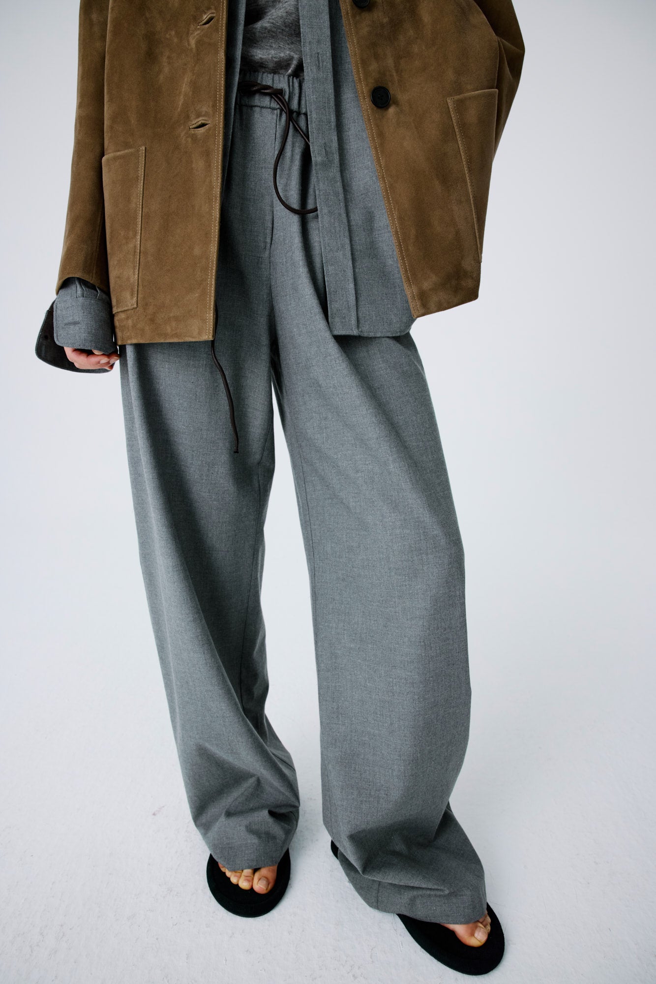 Flannel Lounge Pants - Grey Melange