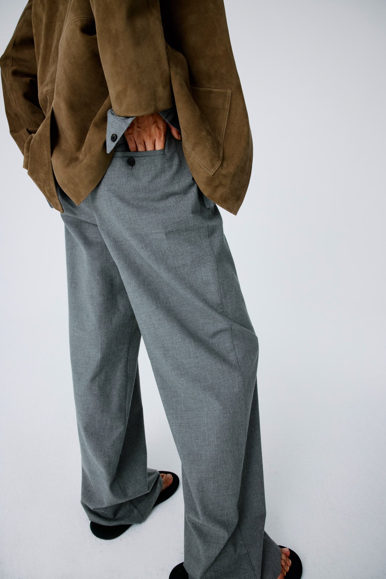 Flannel Lounge Pants - Grey Melange
