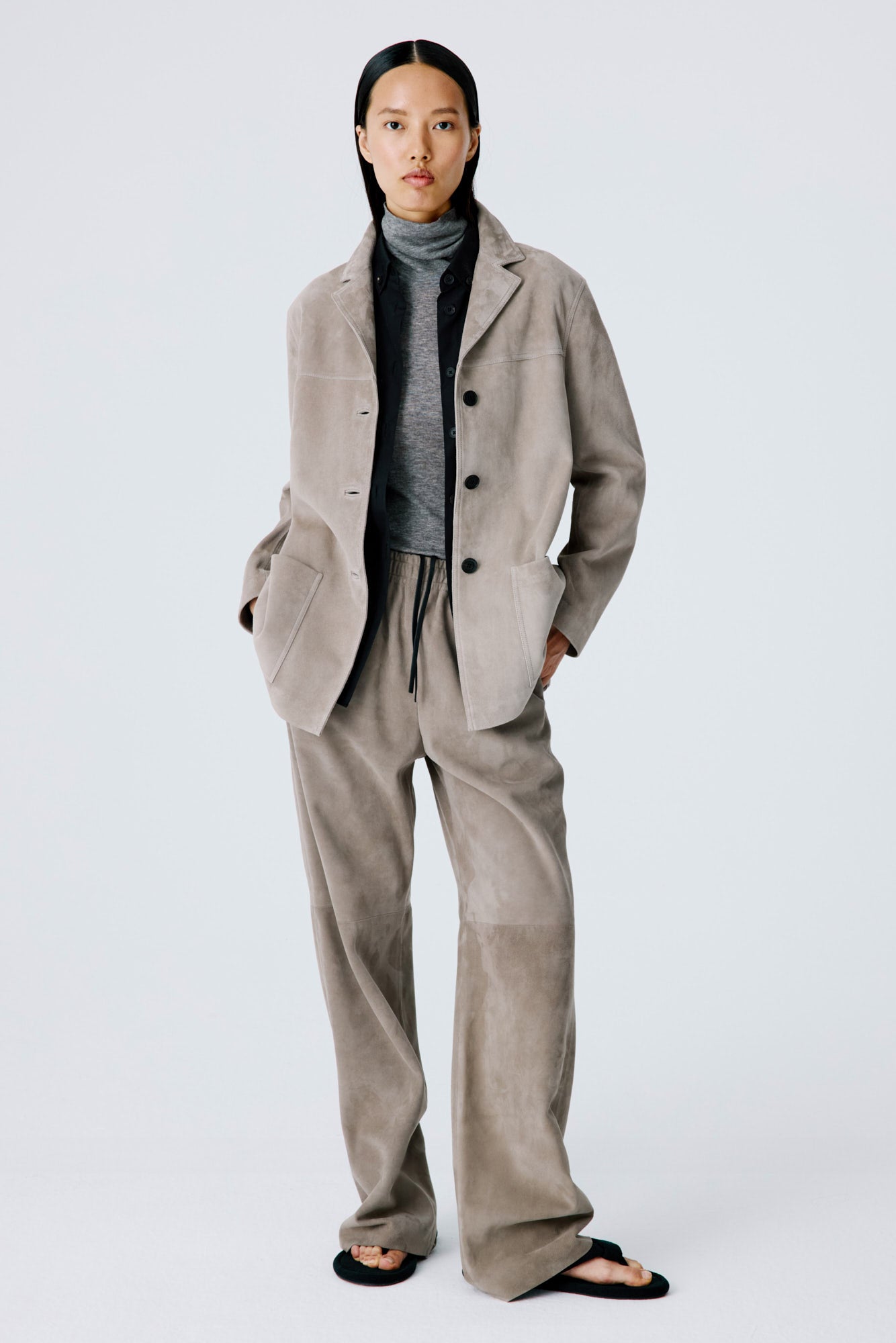 Suede Lounge Pants II - Bamboo Beige
