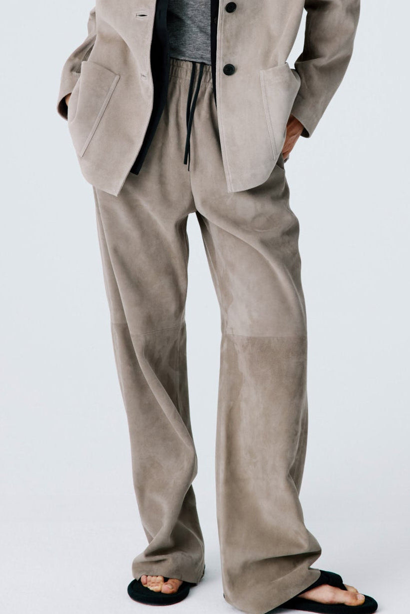 Suede Lounge Pants II - Bamboo Beige