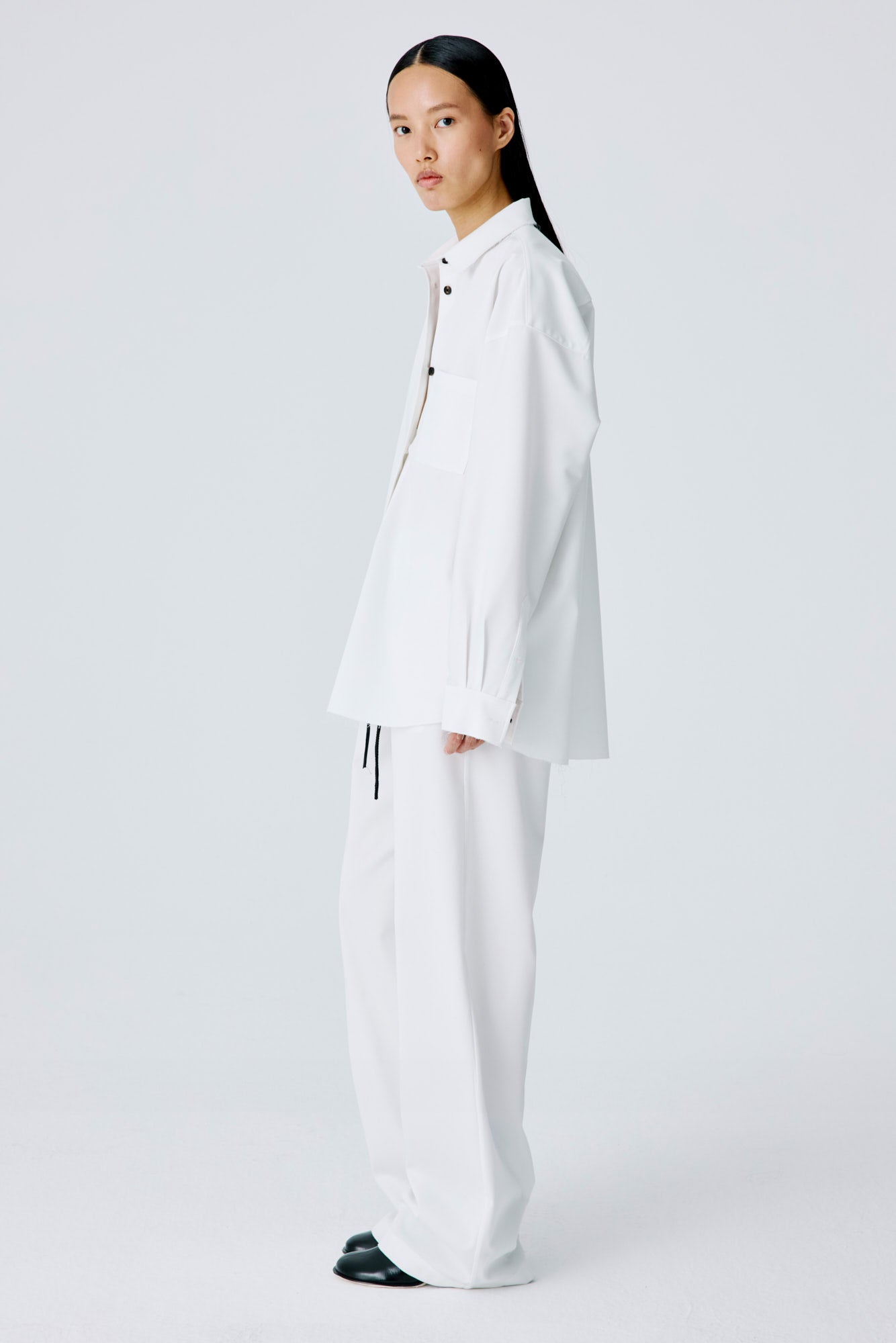 Tranquil Shirt In Lightweight Canvas - White