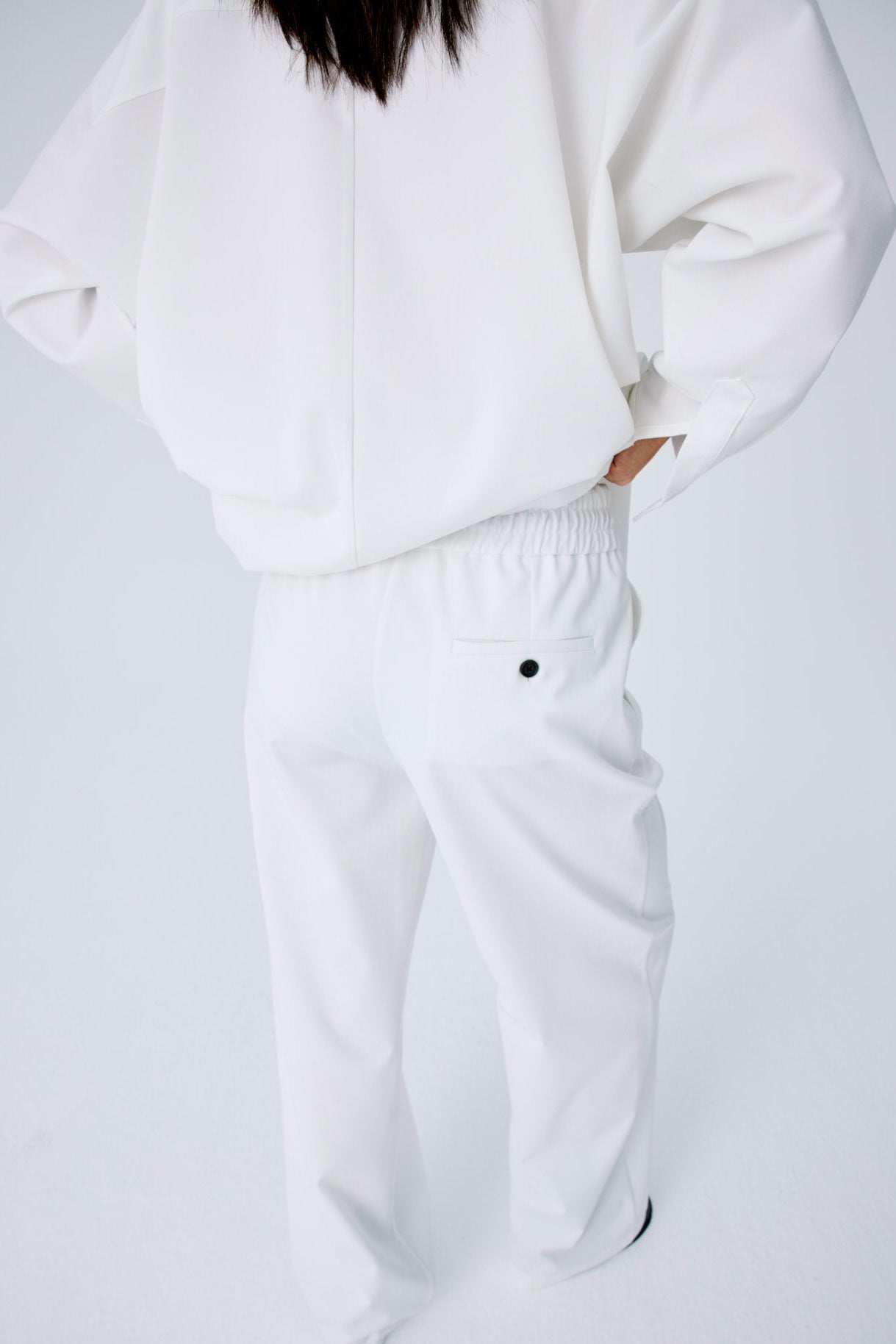Lounge Pants In Lightweight Cotton Twill - White