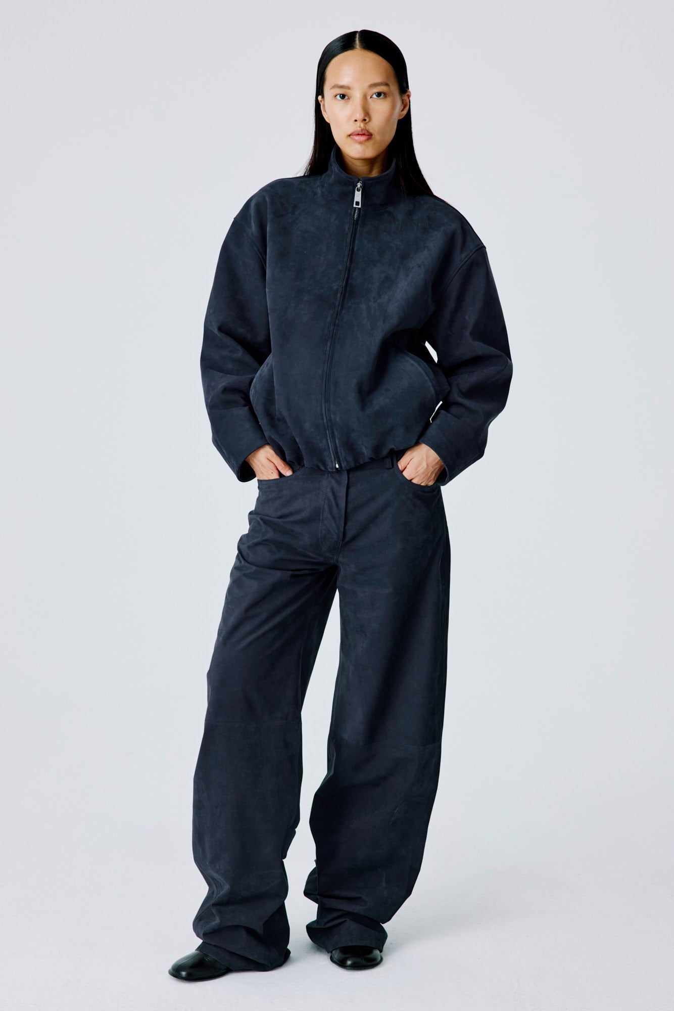 Leisure Bomber Jacket - Navy