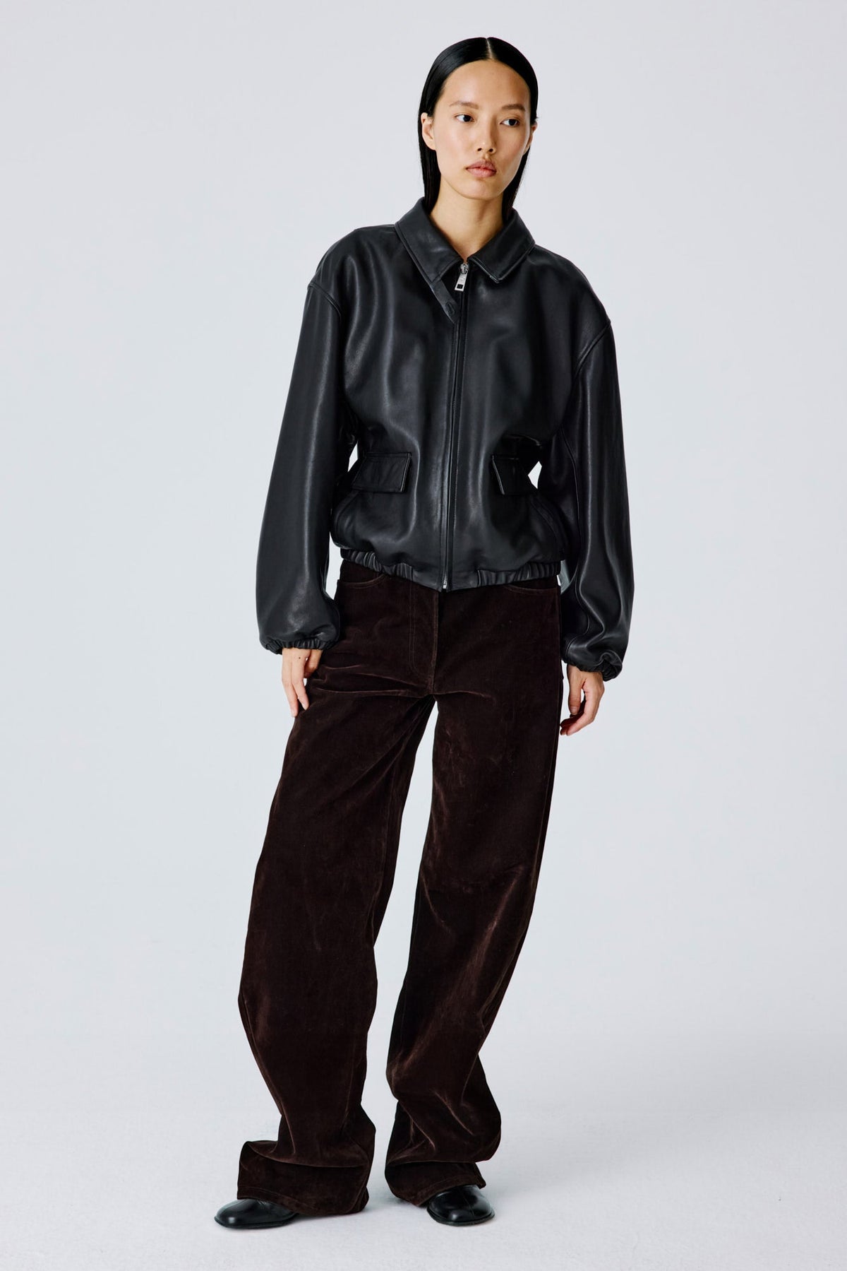 Drift Jacket | Leather – Black