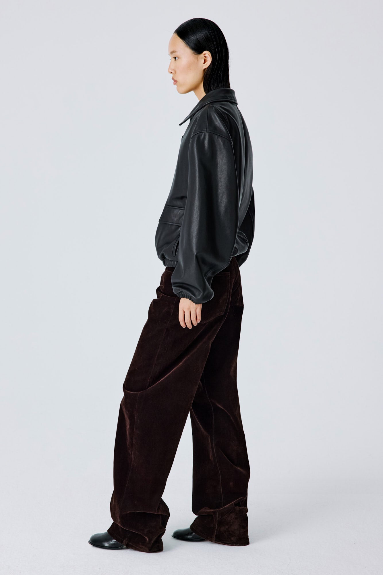 Drift Leather Jacket - Black