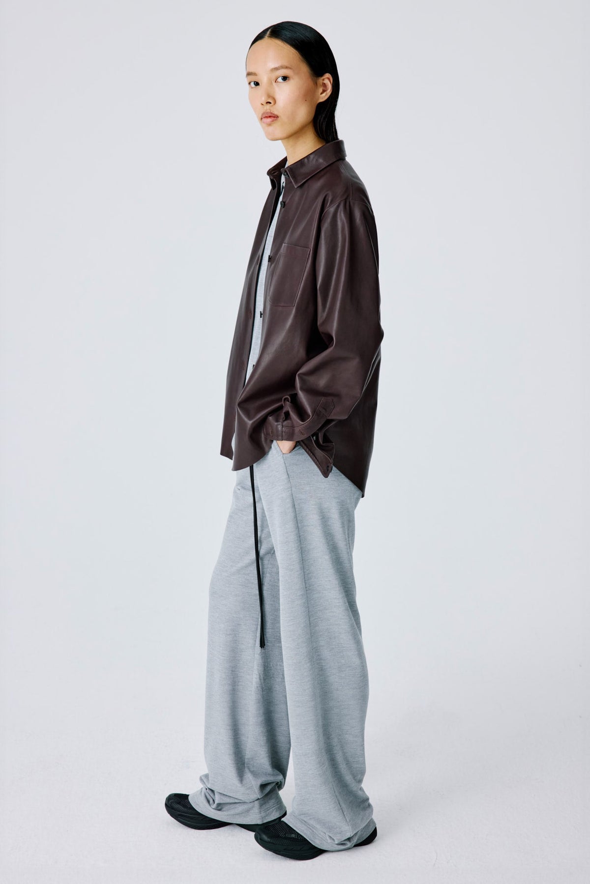 Lounge Pants | Cotton Piqué – Grey Melange