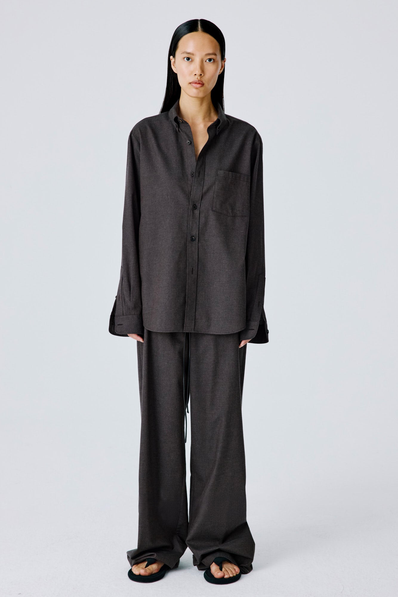 Flannel Lounge Pants - Brown Melange