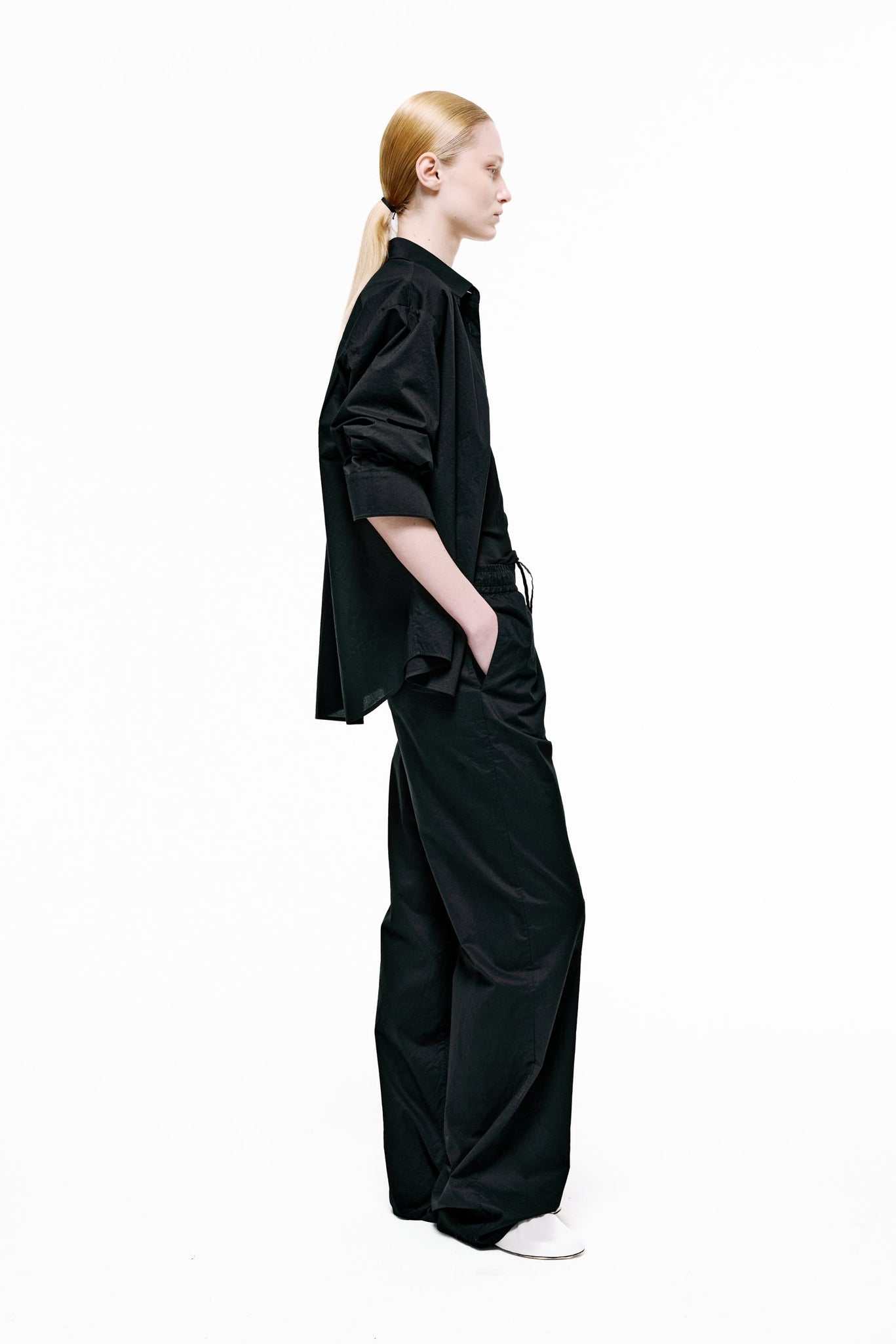 Poplin Lounge Pants - Black