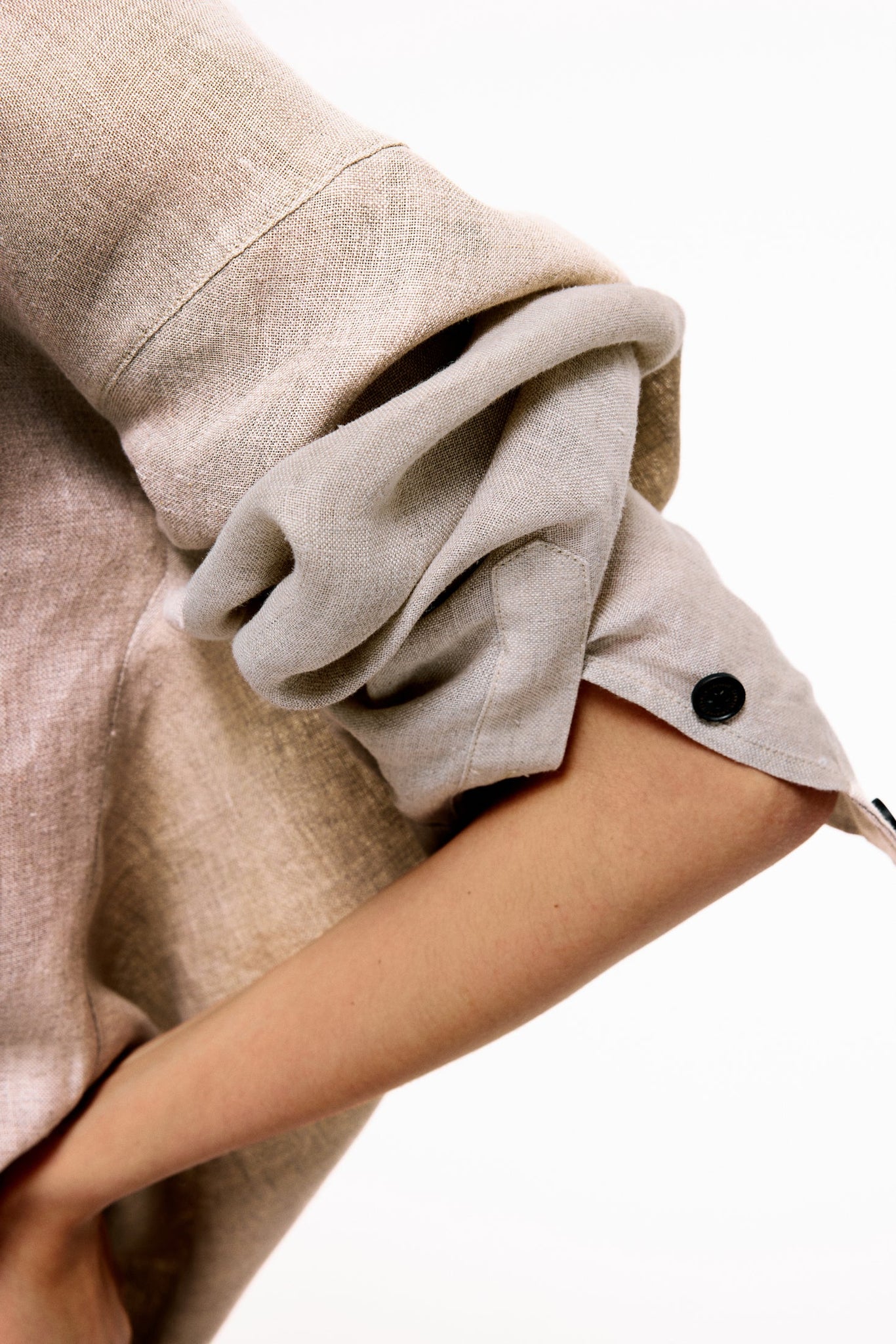 Tranquil Shirt in Linen - Affogato