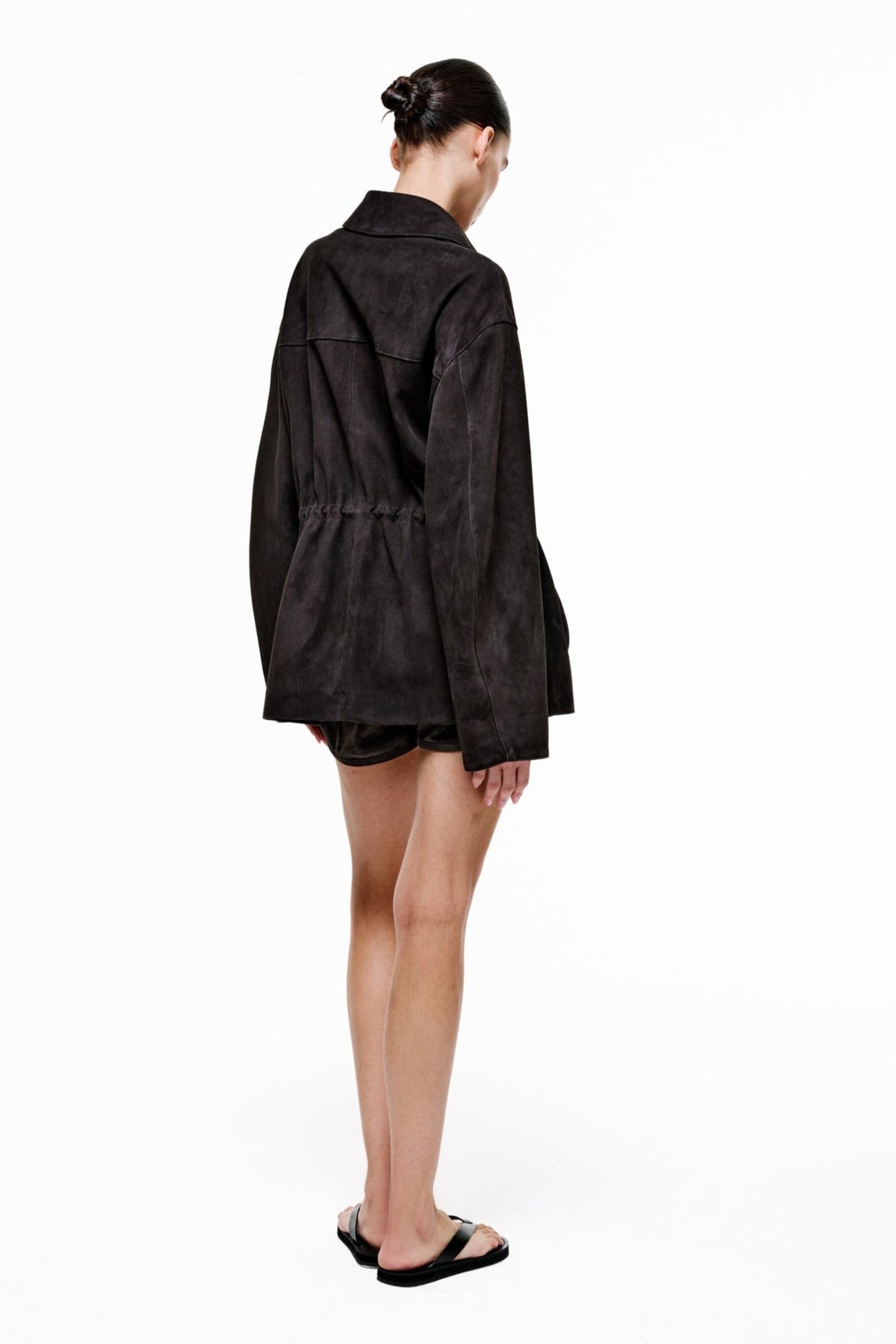 Suede Barn Jacket - Dark Chocolate
