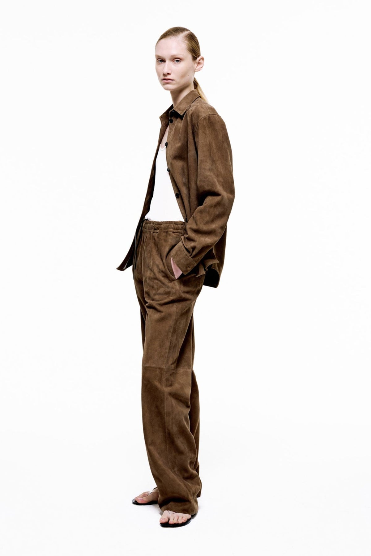 Lounge Pants II | Suede – Tobacco
