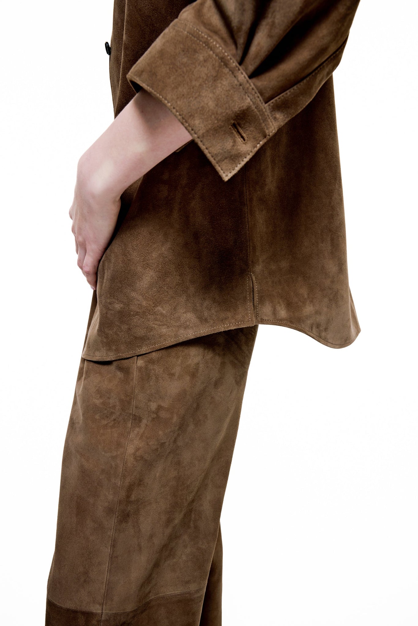 Suede Overshirt – Tobacco