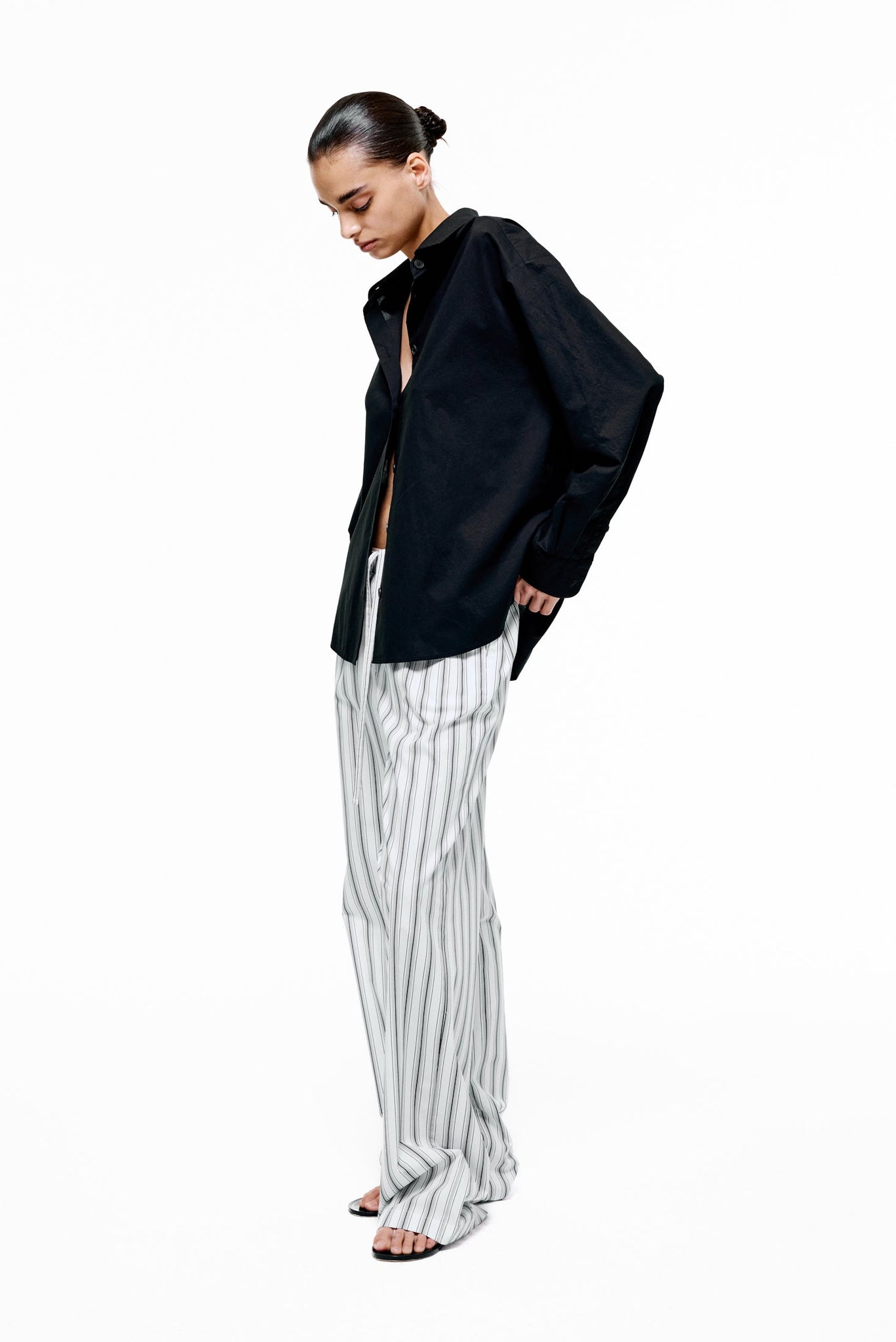 Poplin Lounge Pants - Striped