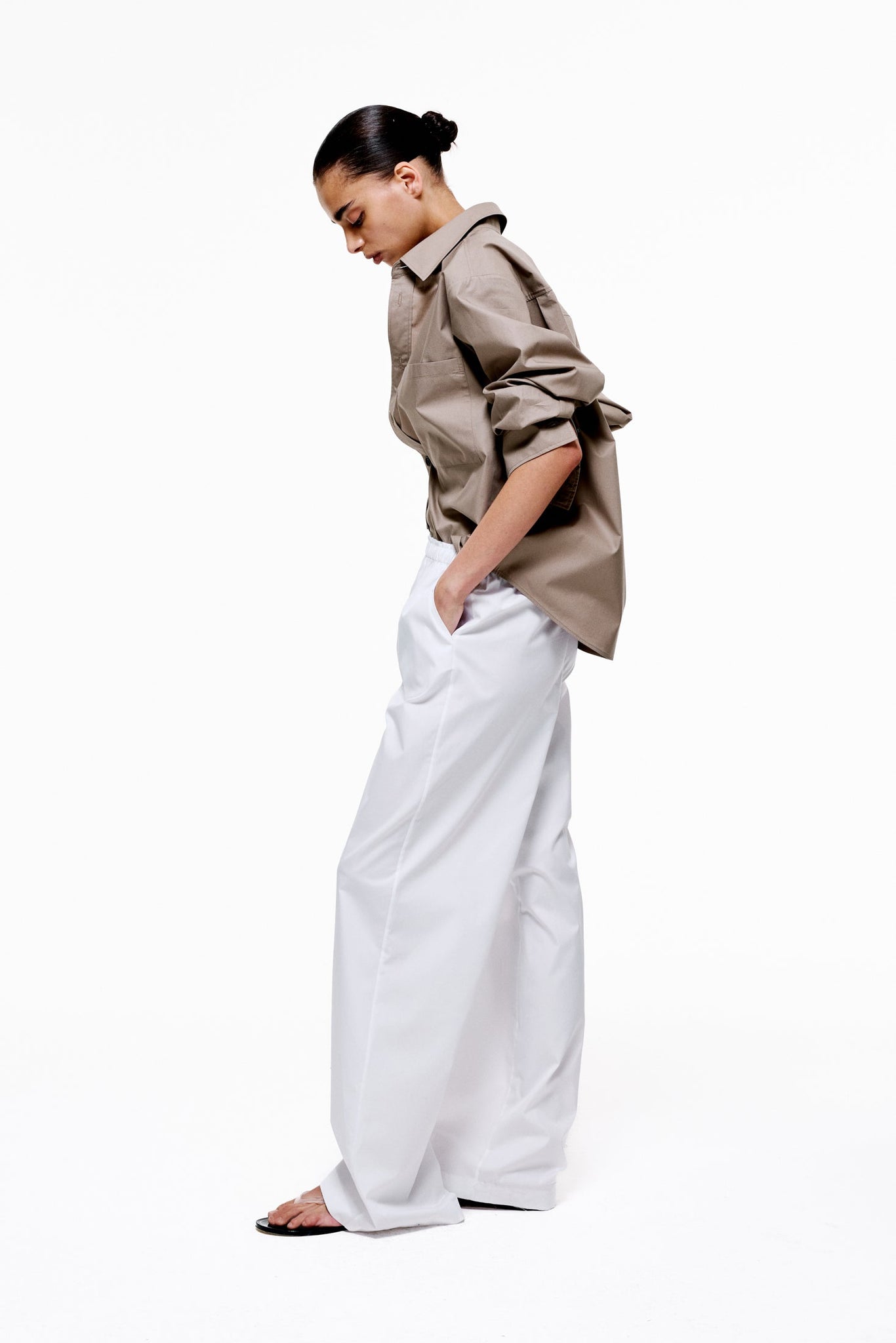 Poplin Lounge Pants - White