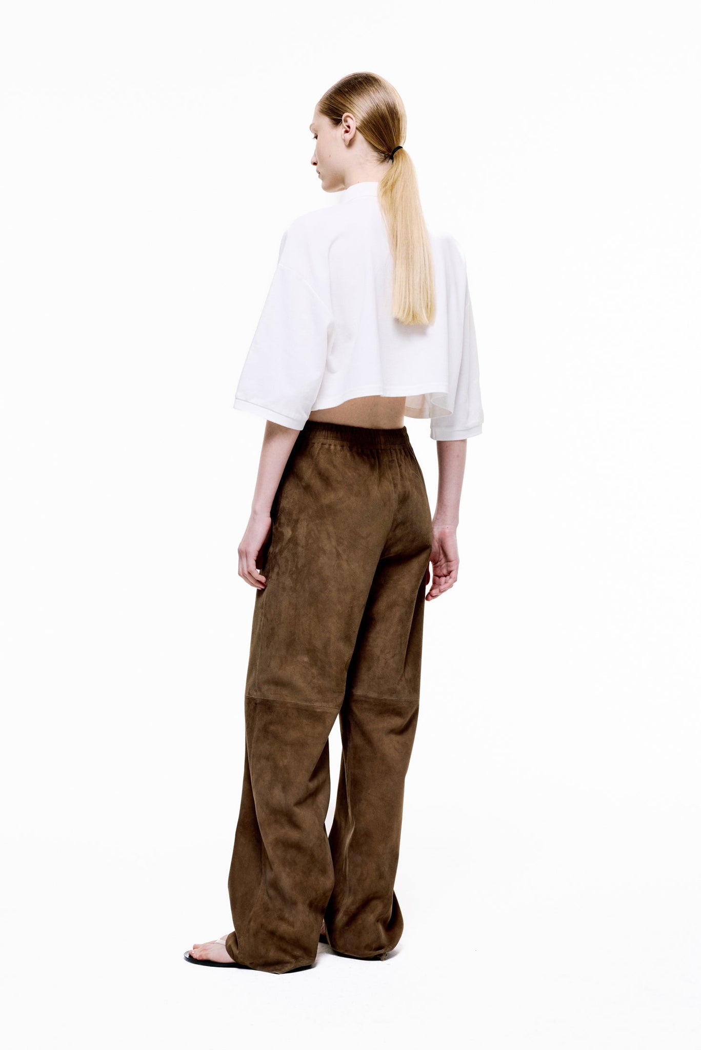 Waist-Length Cotton Piqué Polo Shirt - Off White