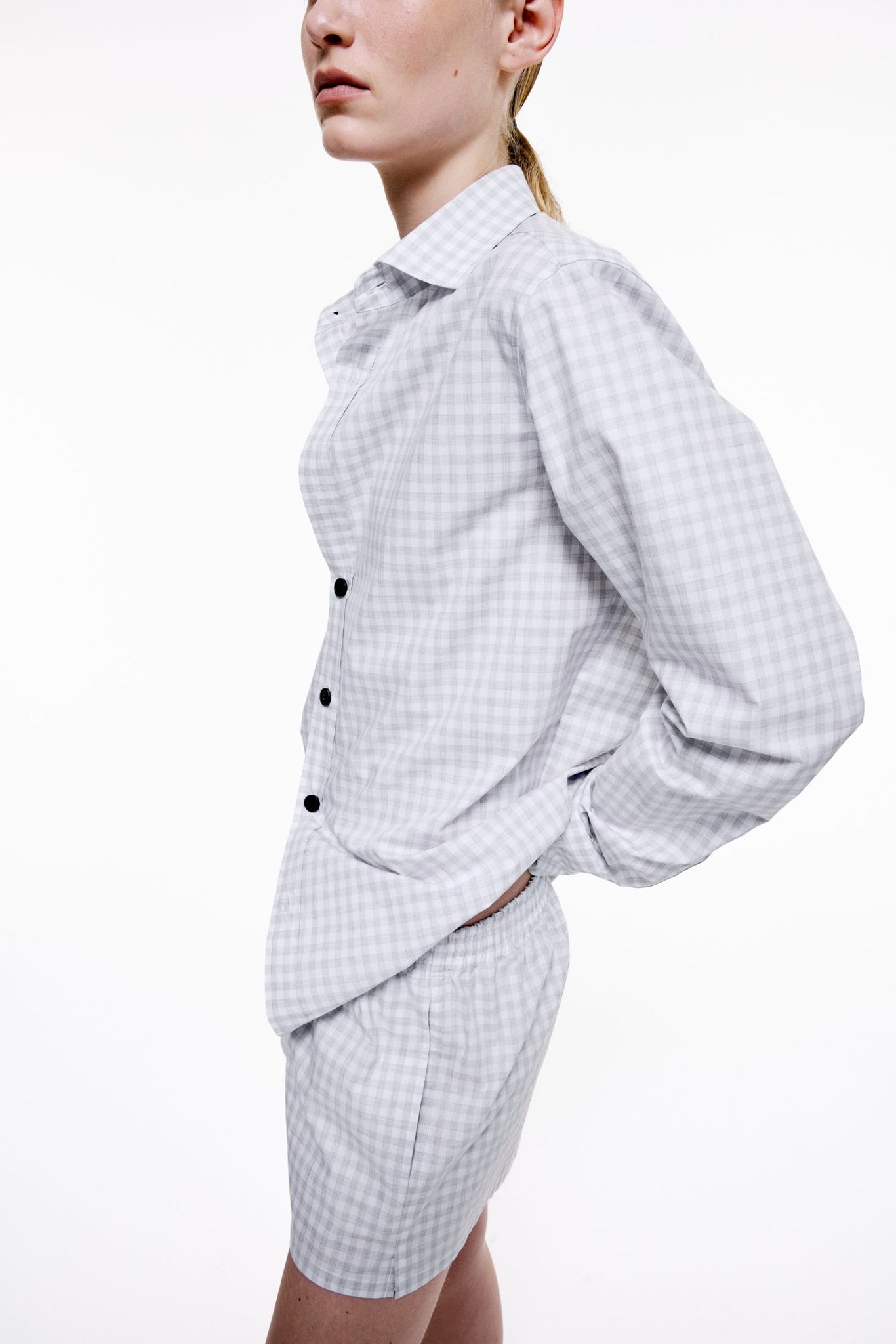 Classic Shirt - Grey Gingham
