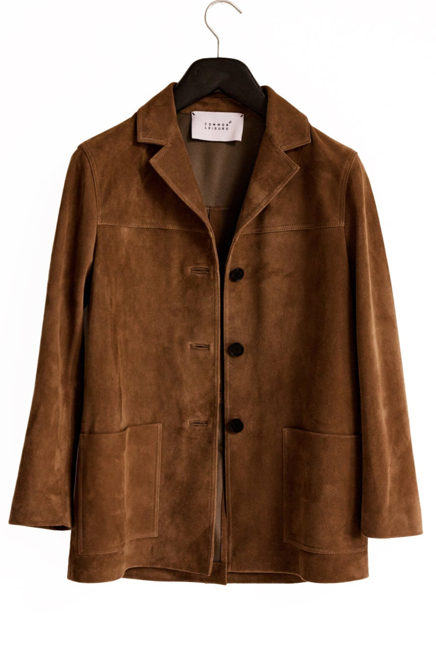 Suede Workwear Jacket - Tobacco