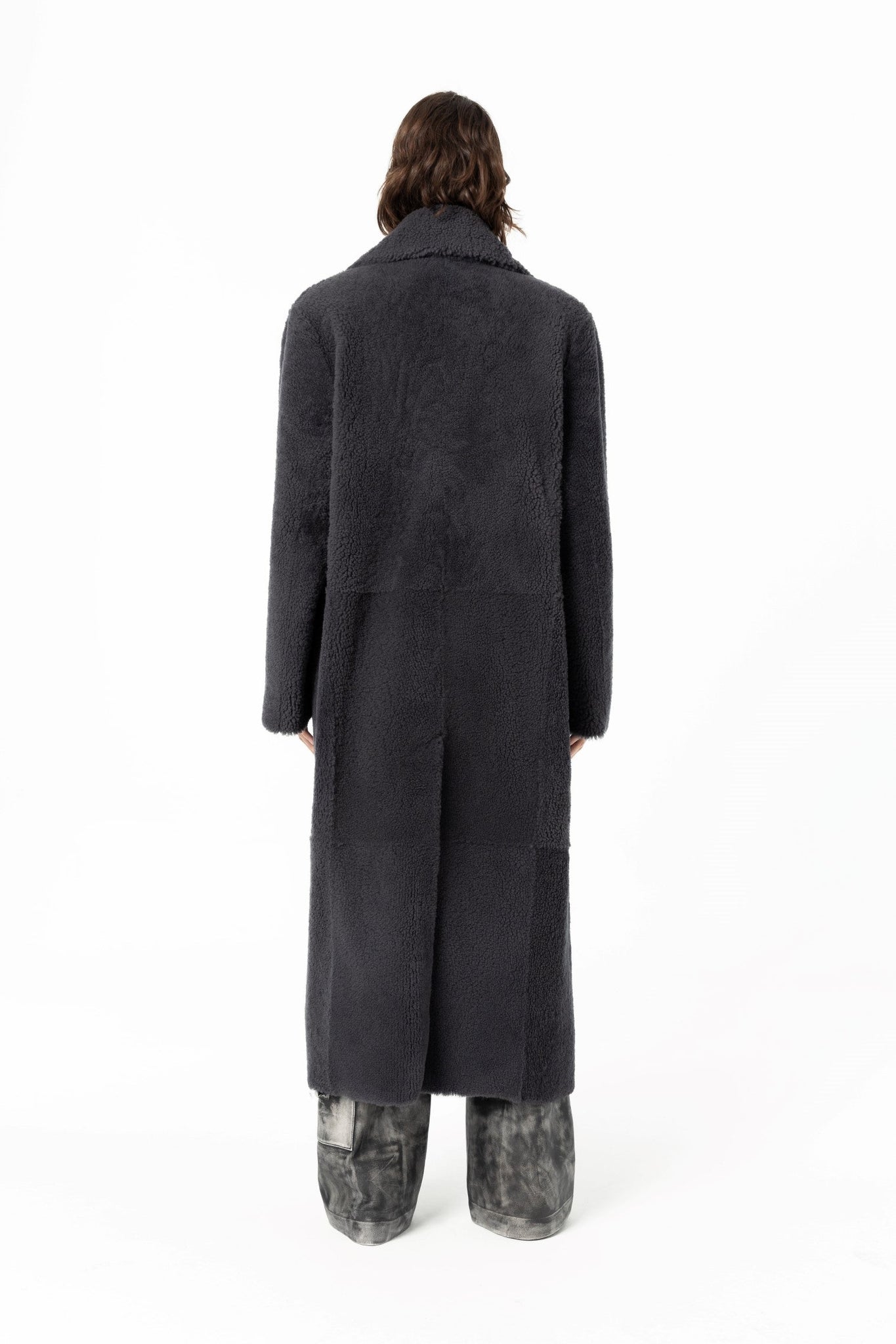 Oversized Sheepskin Shearling Long Coat