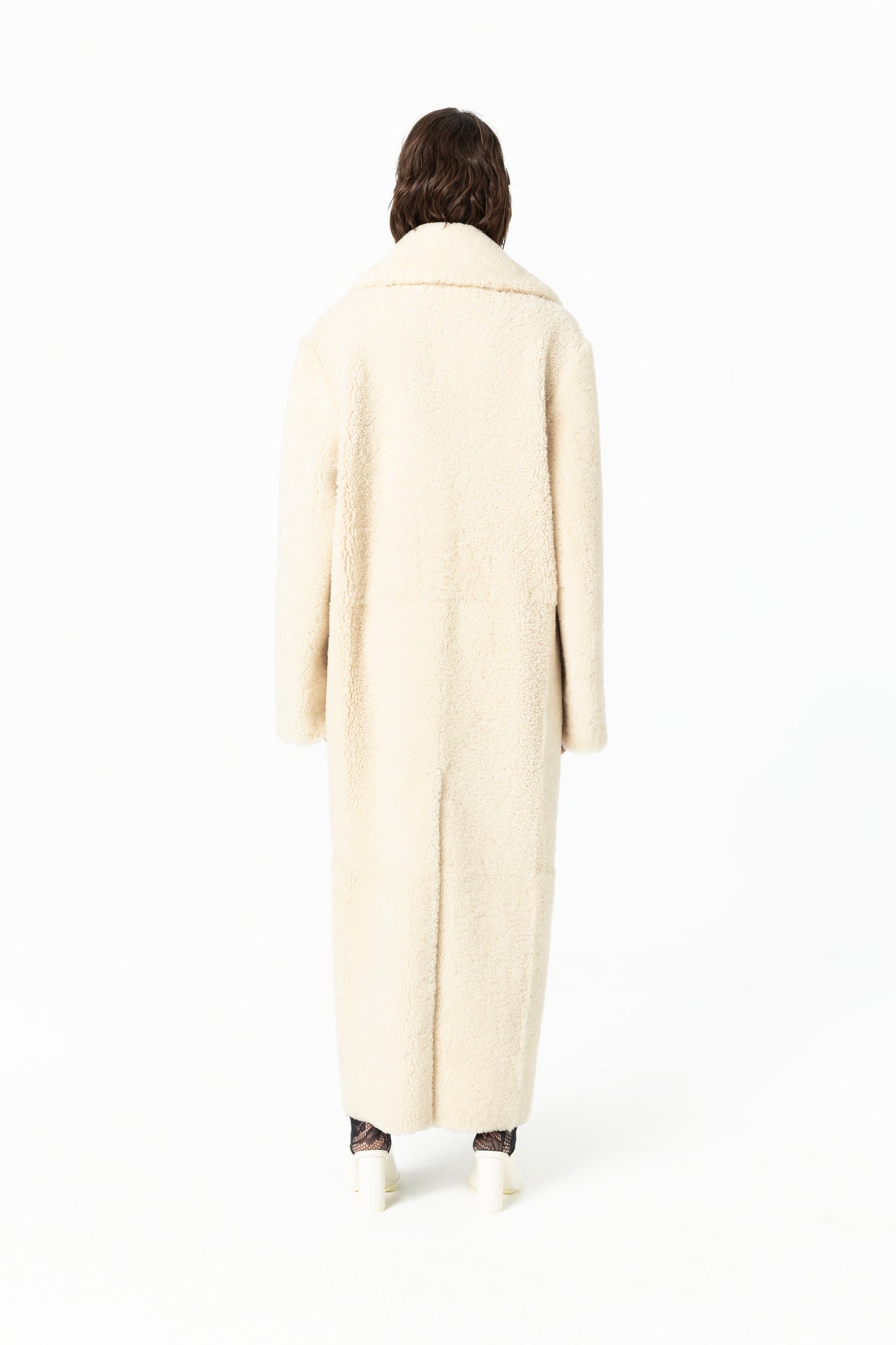 Oversized Sheepskin Shearling Long Coat